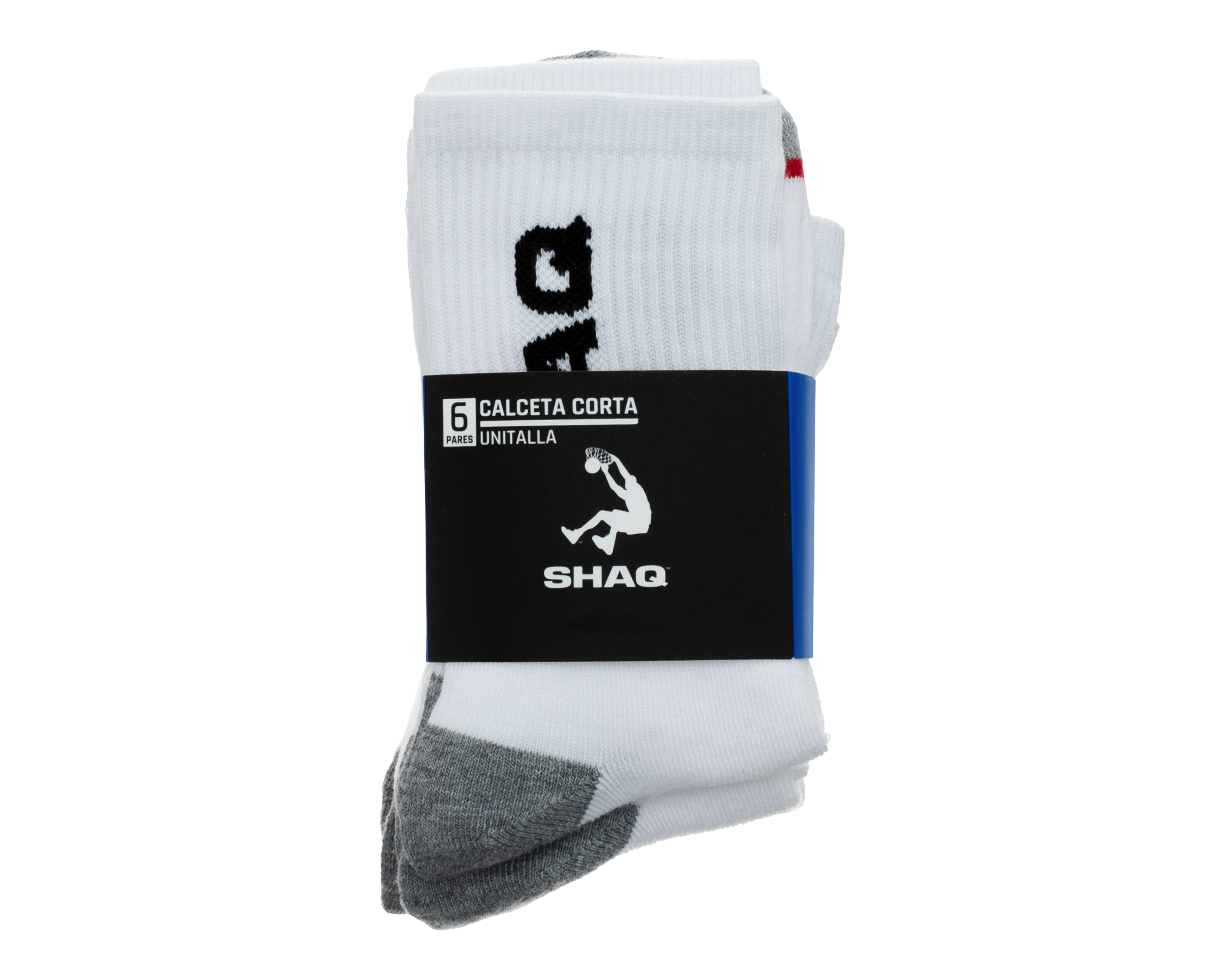 Foto 4 pulgar | Foto 3 | Calcetas Deportivas Shaq para Hombre 6 Pares
