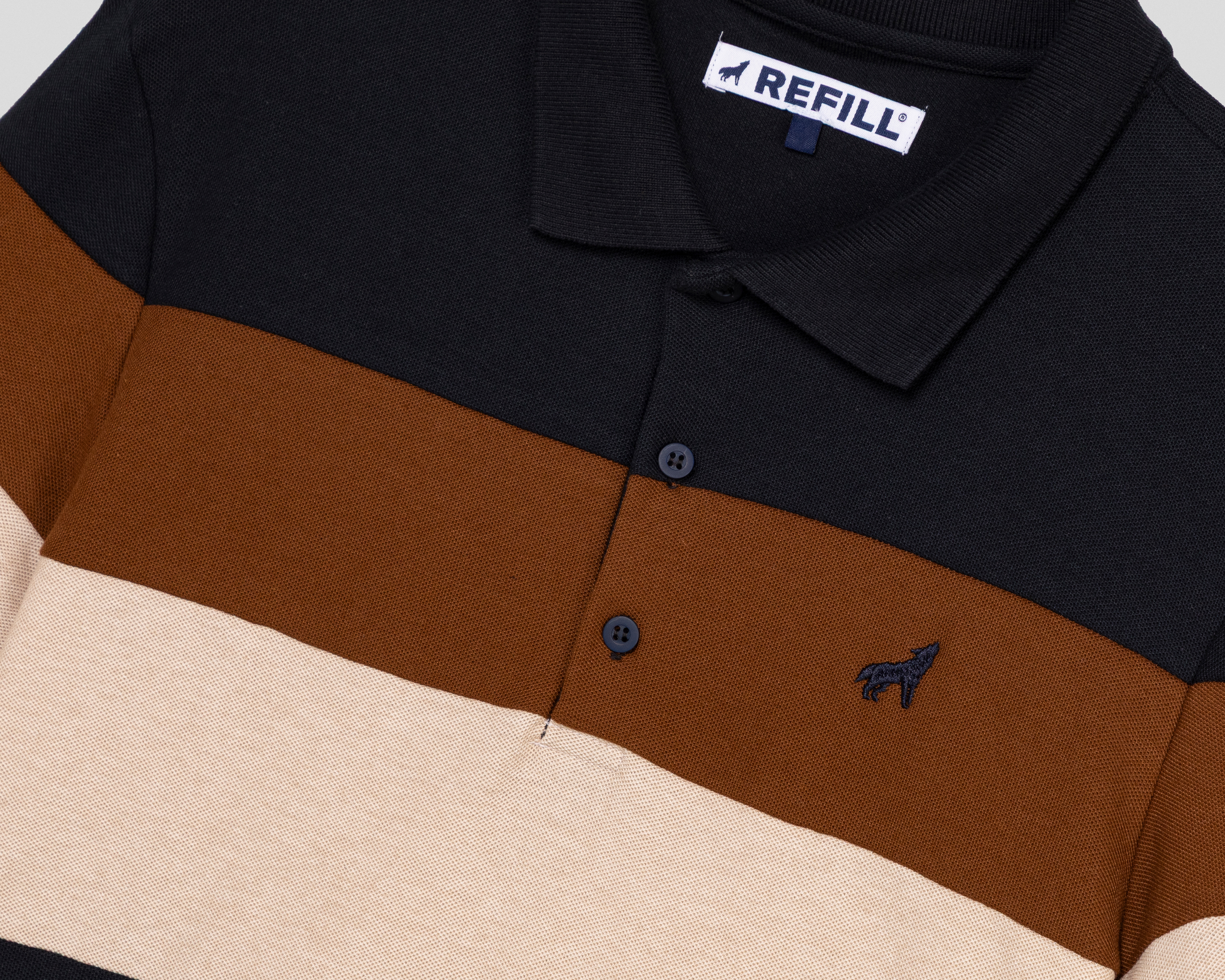 Foto 3 | Foto 3 | Playera Polo Refill Café para Hombre