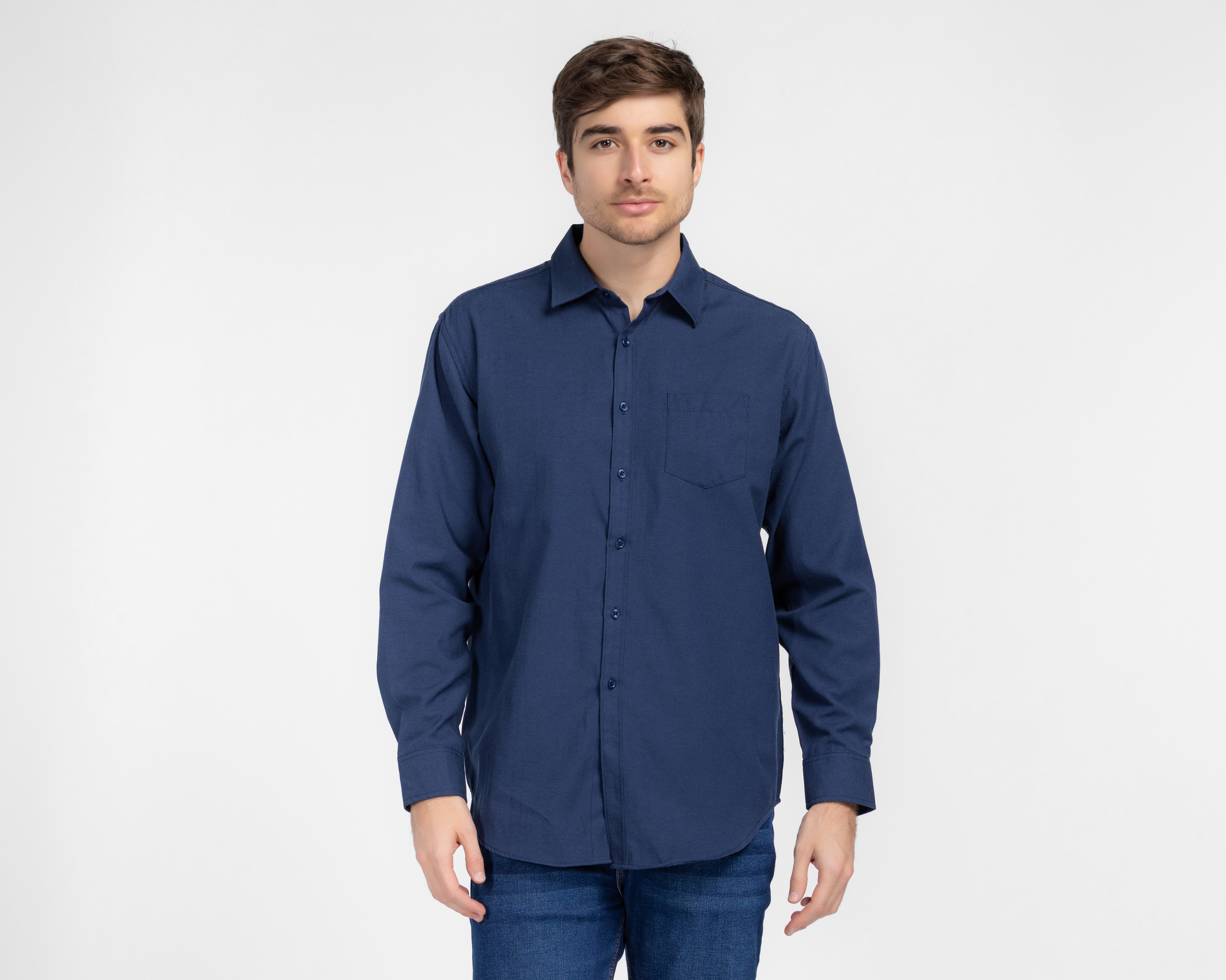 Foto 1 | Foto 1 | Camisa Casual Regular Porto Sur Lisa para Hombre