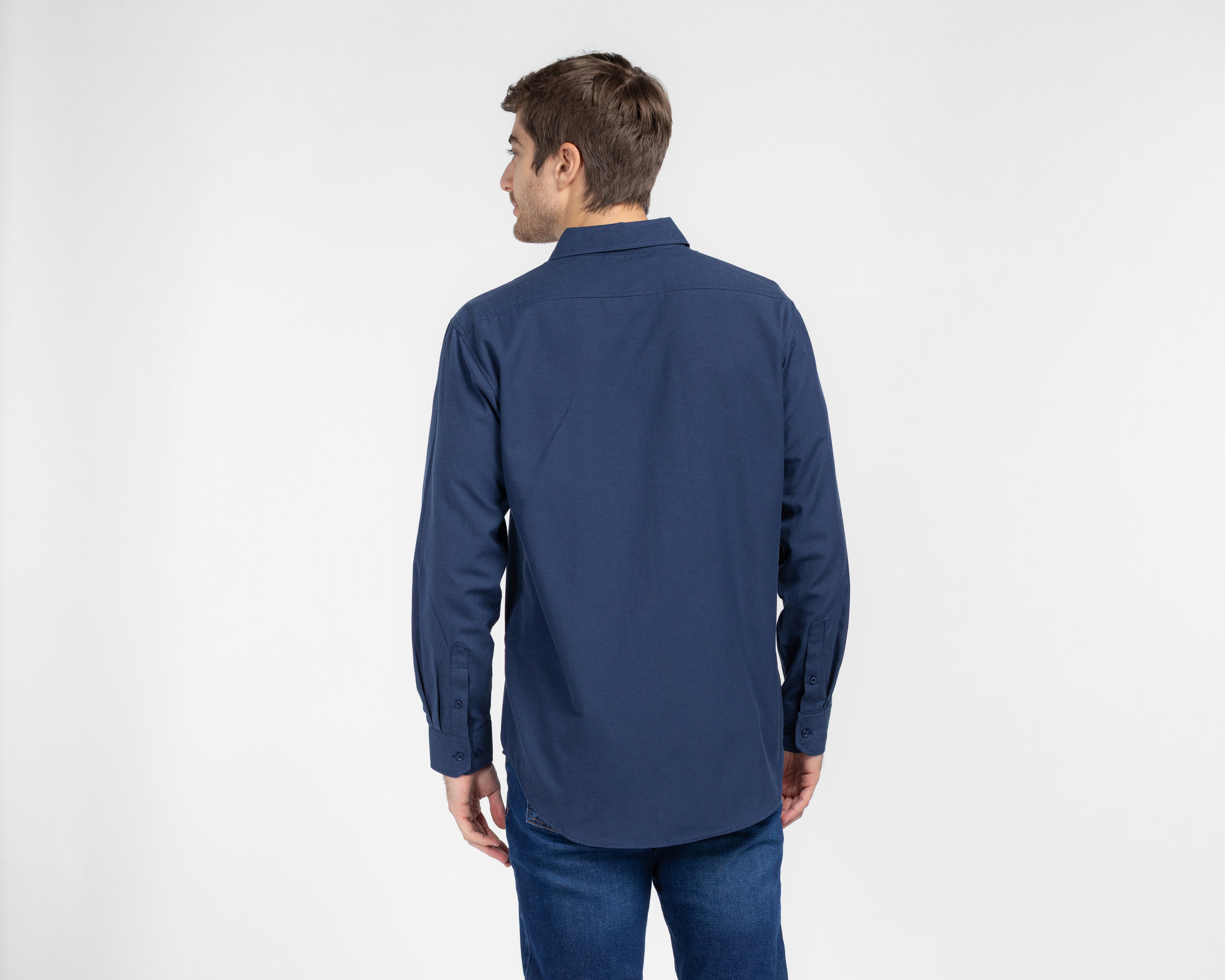 Foto 3 pulgar | Foto 2 | Camisa Casual Regular Porto Sur Lisa para Hombre