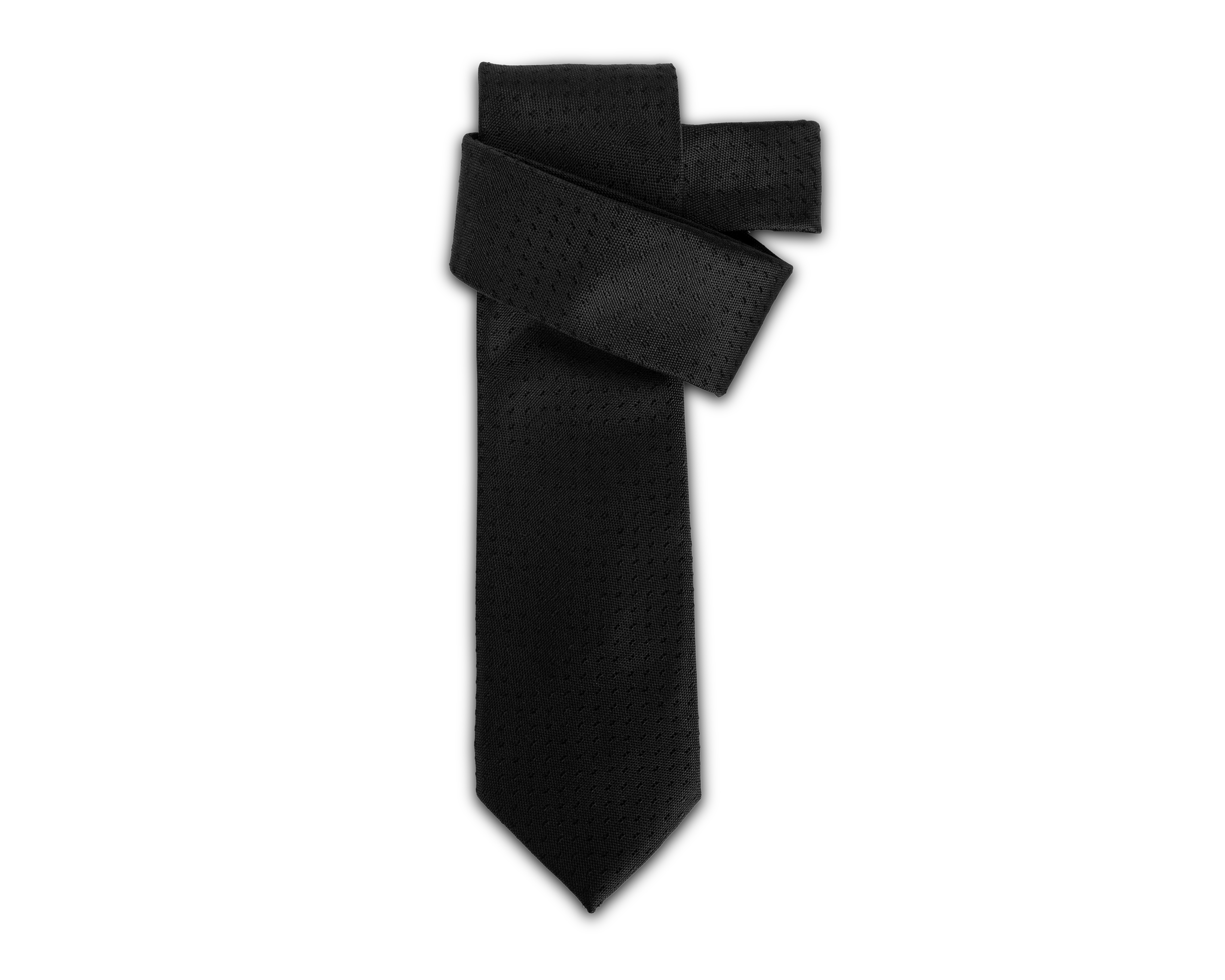 Corbata Bordada Wall Street Negra