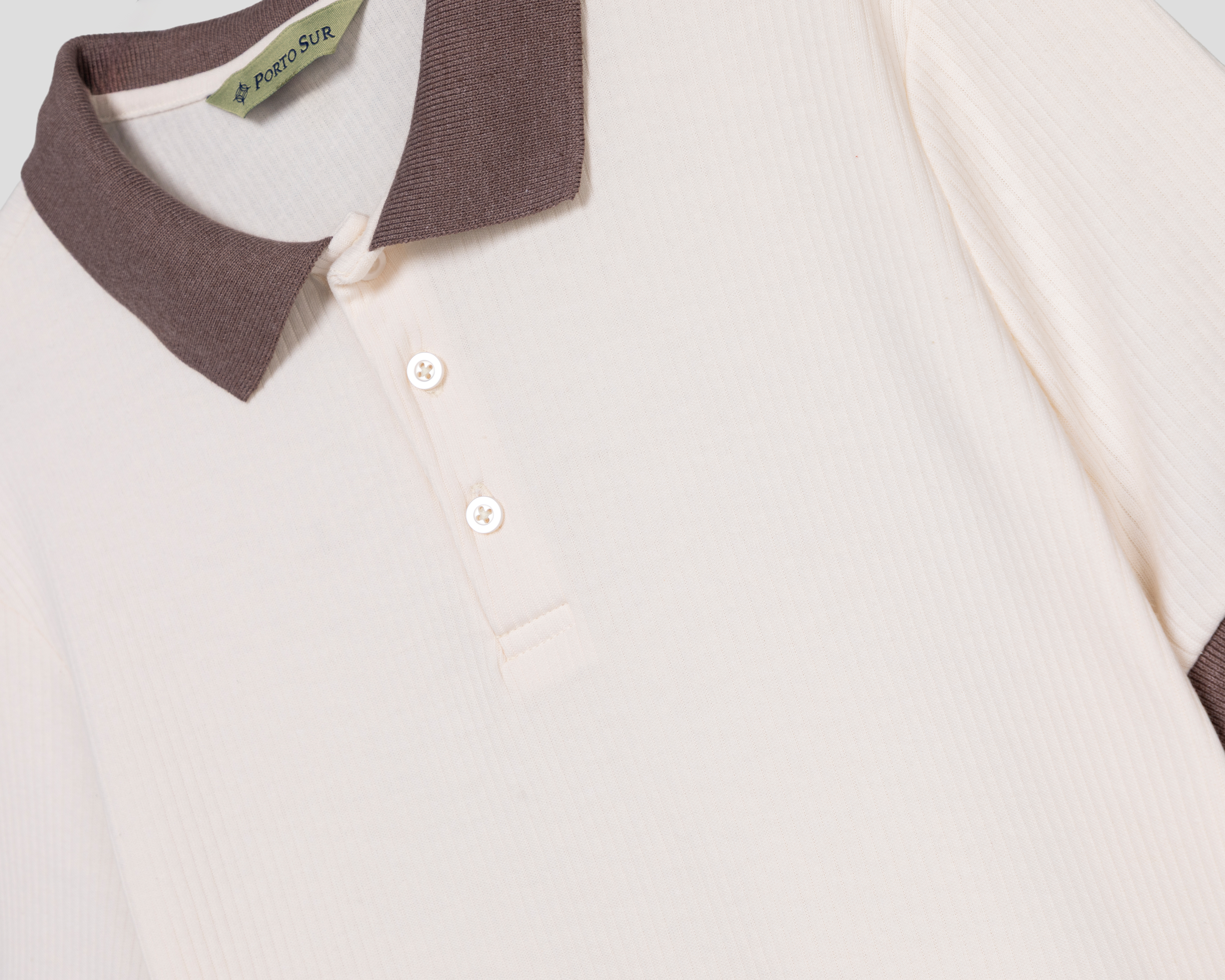 Foto 4 pulgar | Foto 3 | Playera Polo Porto Sur Beige para Hombre