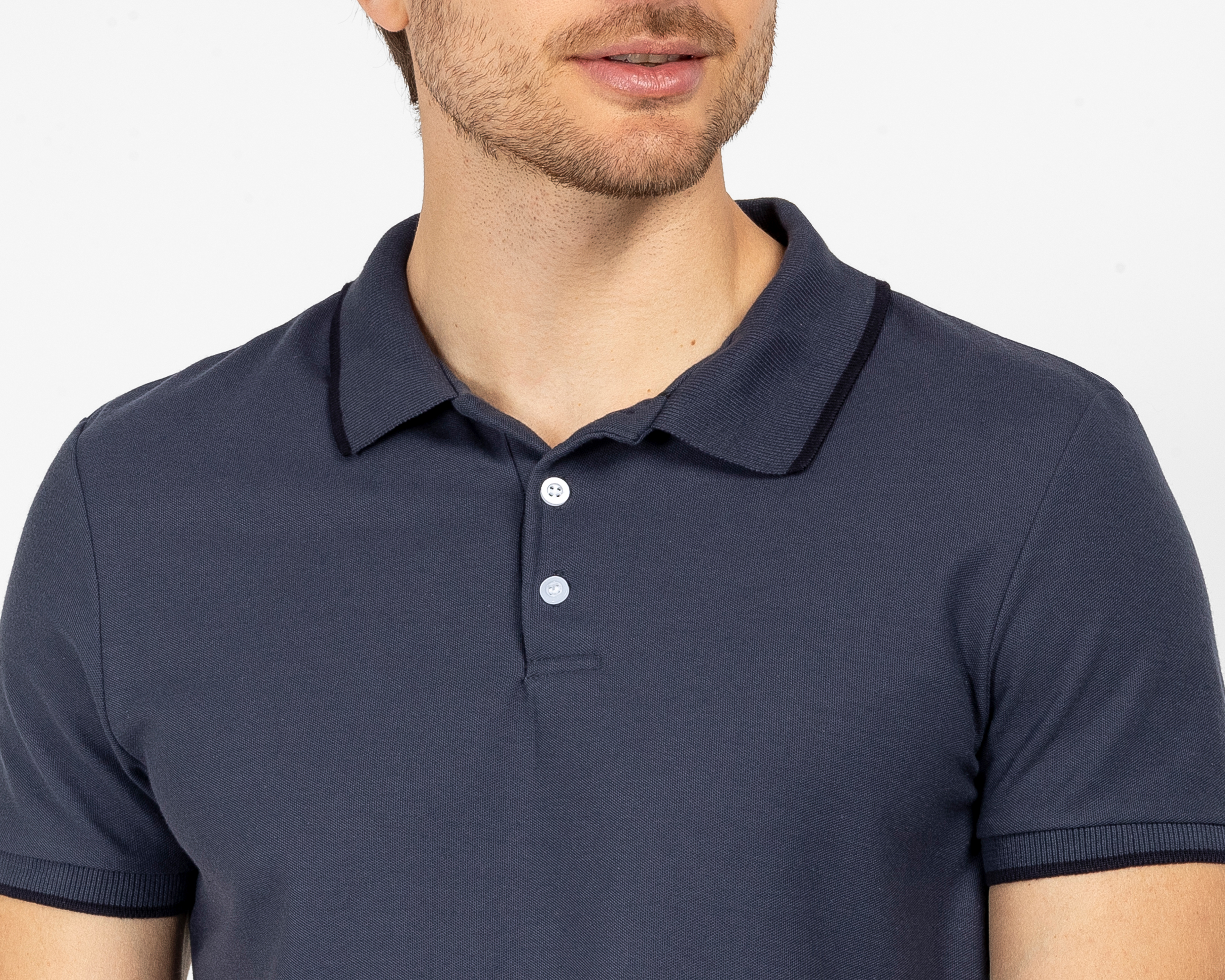 Foto 4 | Foto 4 | Playera Polo Refill Azul Marino para Hombre