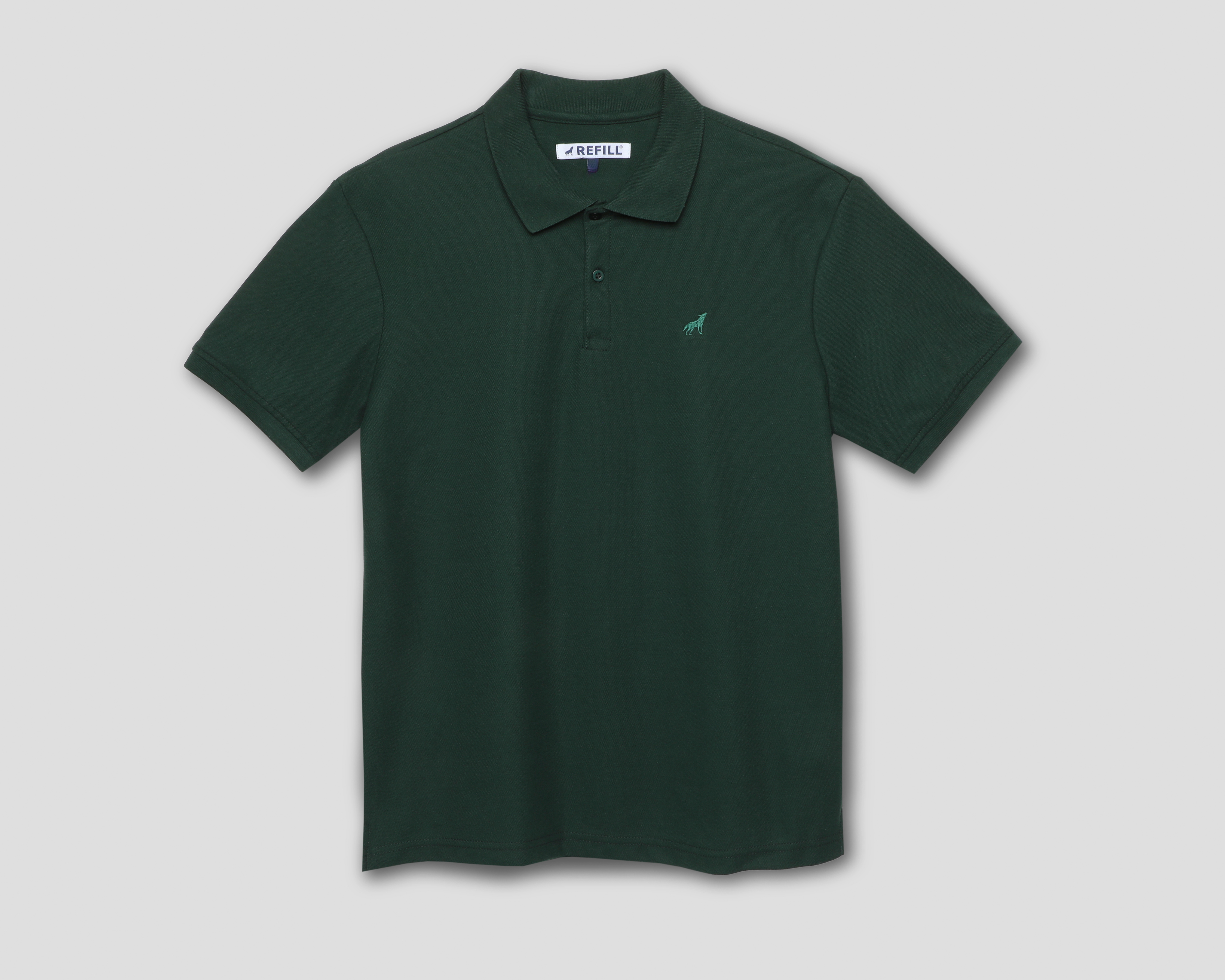 Playera Polo Refill Verde para Hombre