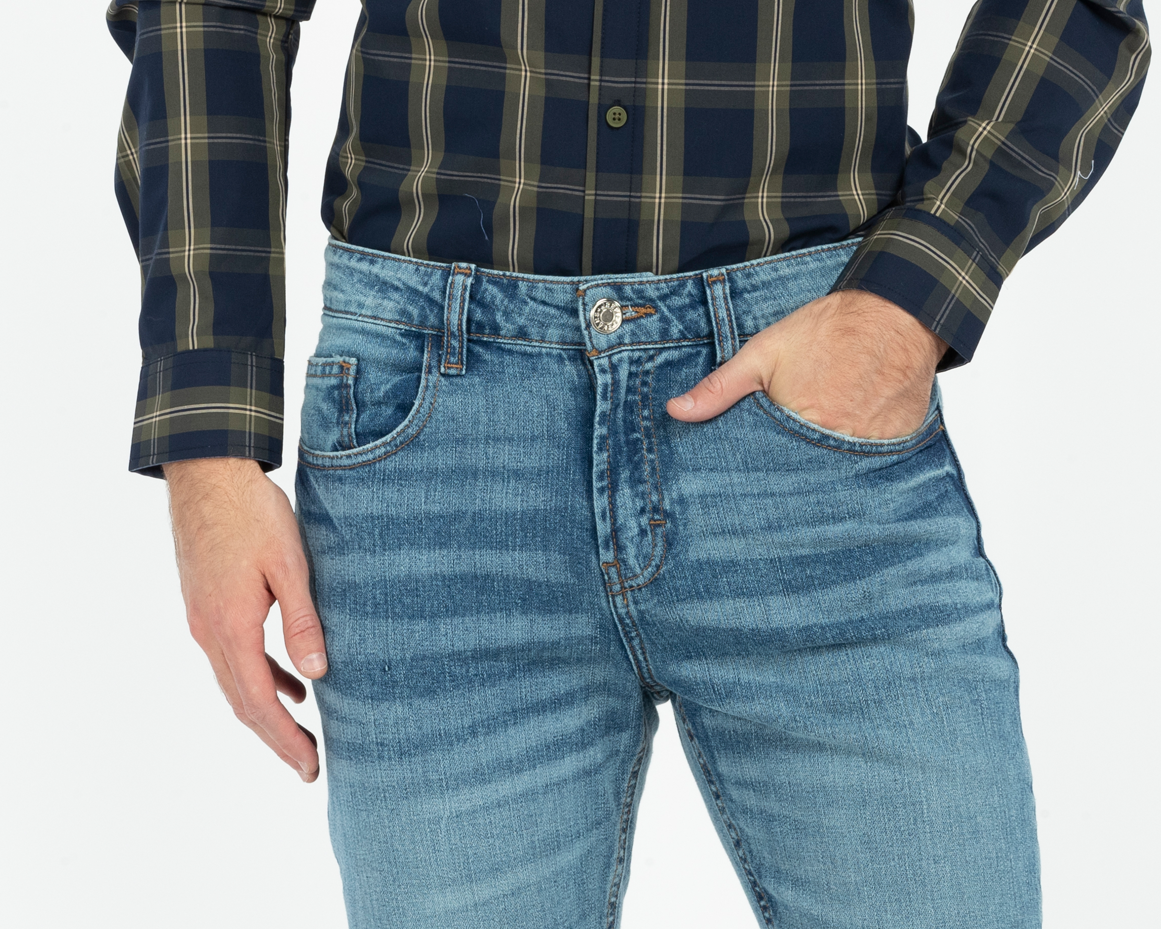 Foto 5 pulgar | Foto 4 | Jeans Slim Fit Refill para Hombre