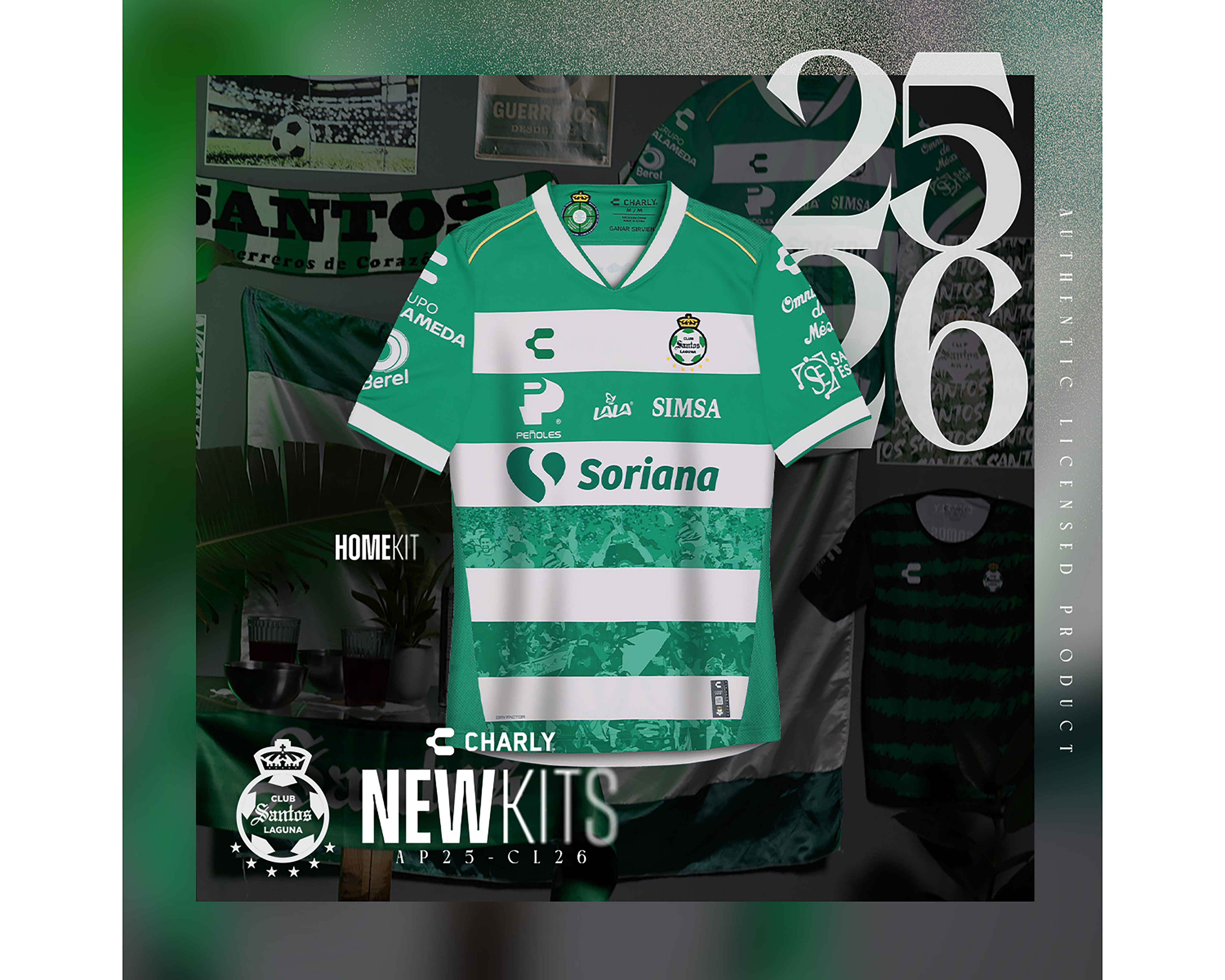 Foto 5 pulgar | Foto 4 | Jersey Charly Santos Laguna Local 25/26 para Hombre