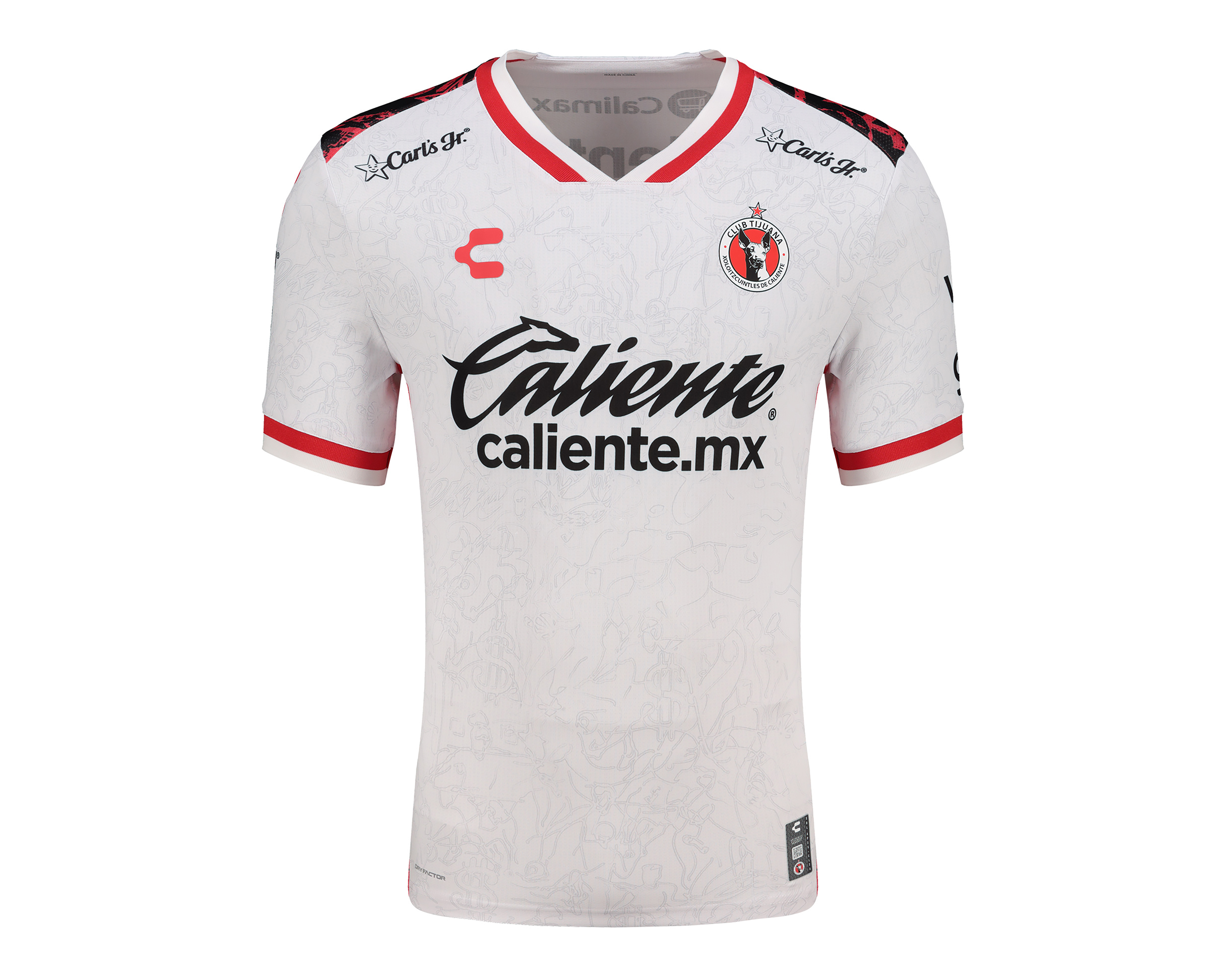 Jersey Charly Xolos de Tijuana Visitante 25/26 para Hombre