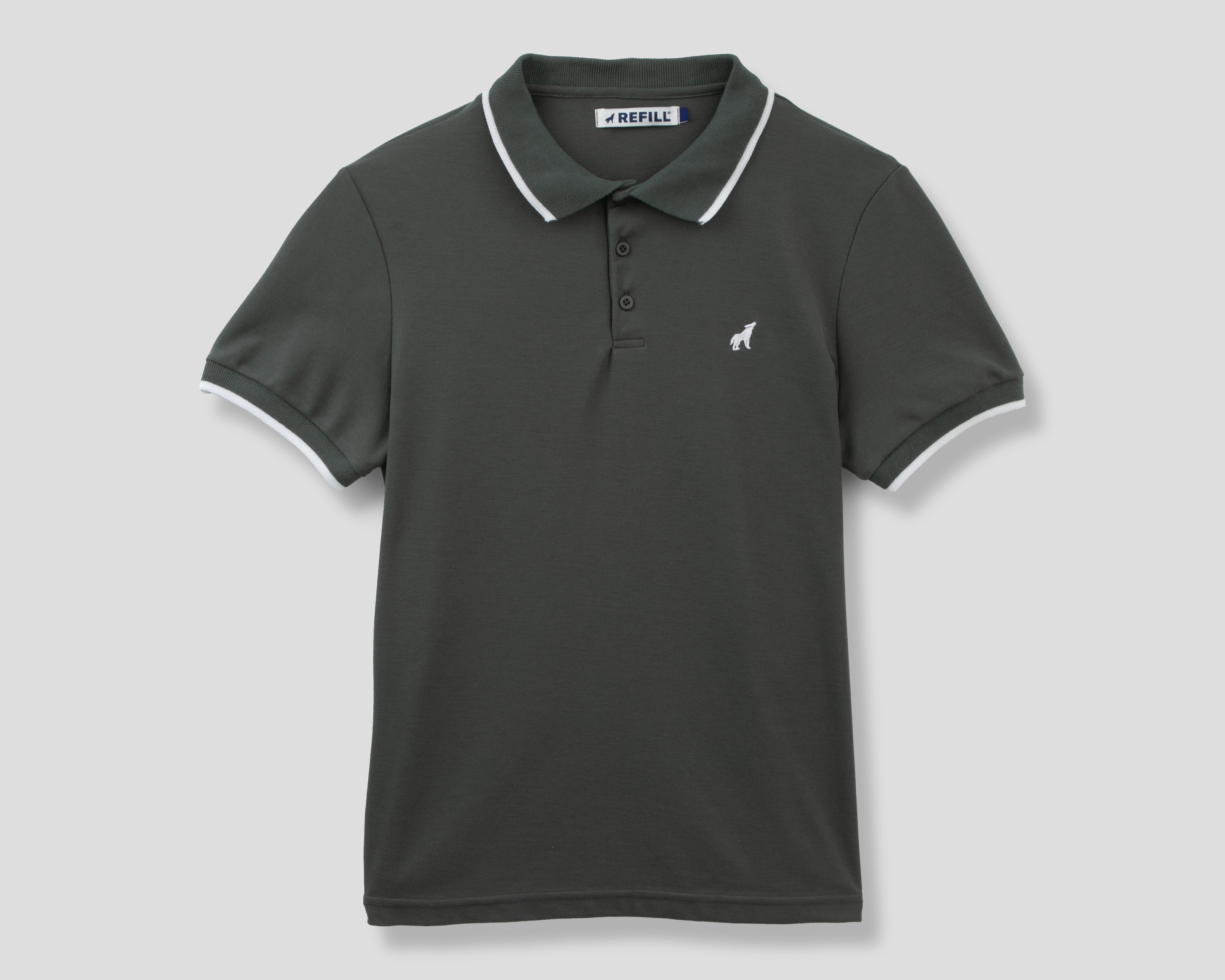 Playera Polo Refill Verde Juvenil