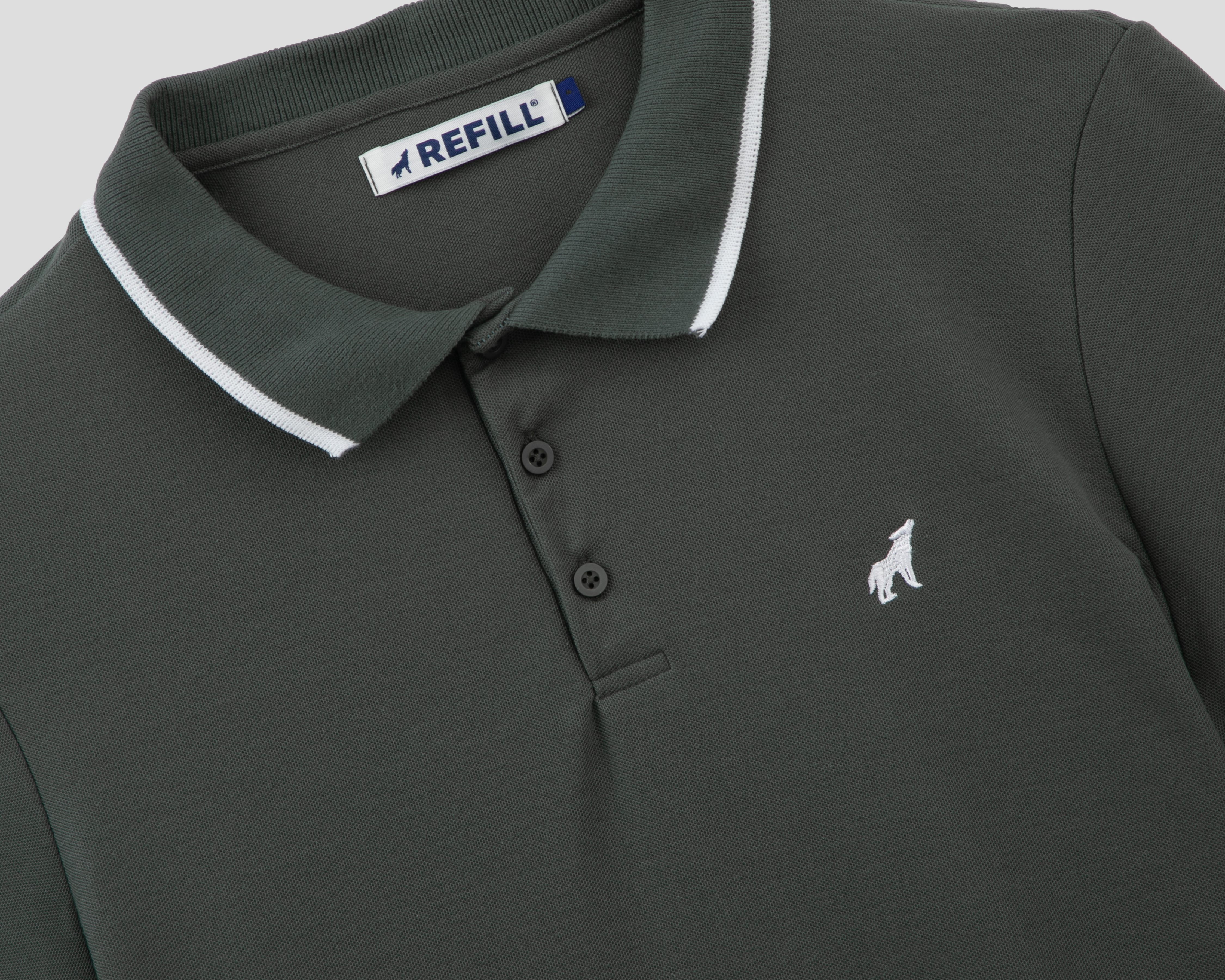 Foto 3 | Foto 3 | Playera Polo Refill Verde Juvenil