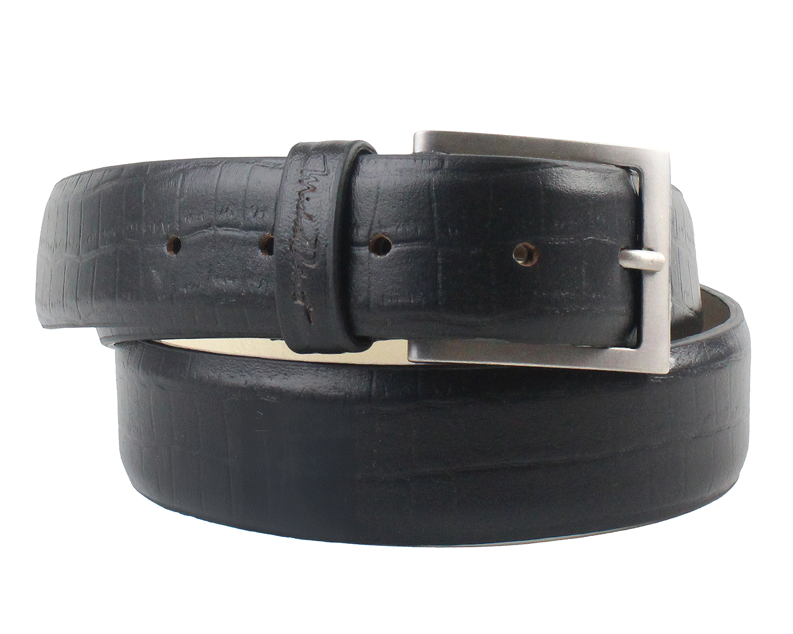 Foto 3 pulgar | Foto 2 | Cinturón de Piel para Hombre Michel Domit Negro