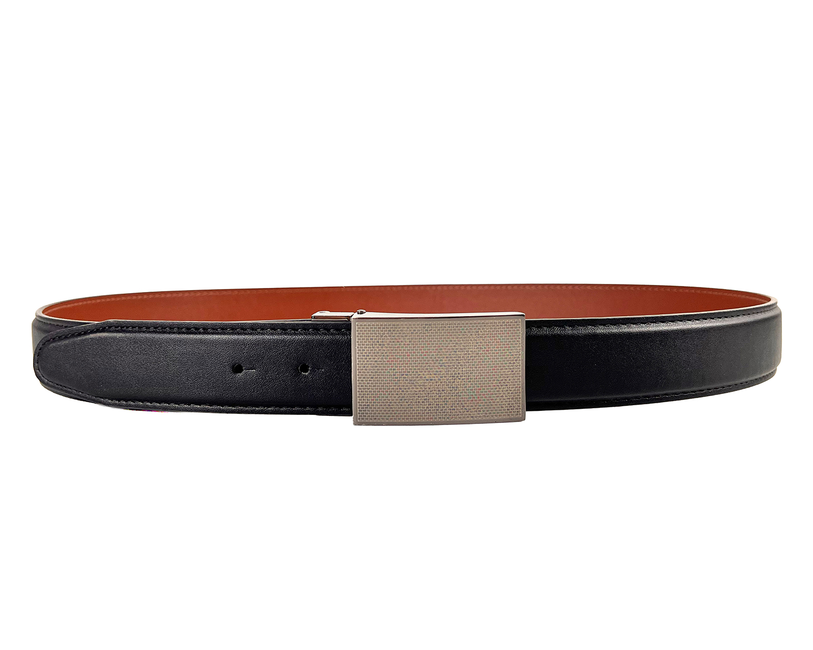 Cinturón de Piel para Hombre Michel Domit Negro