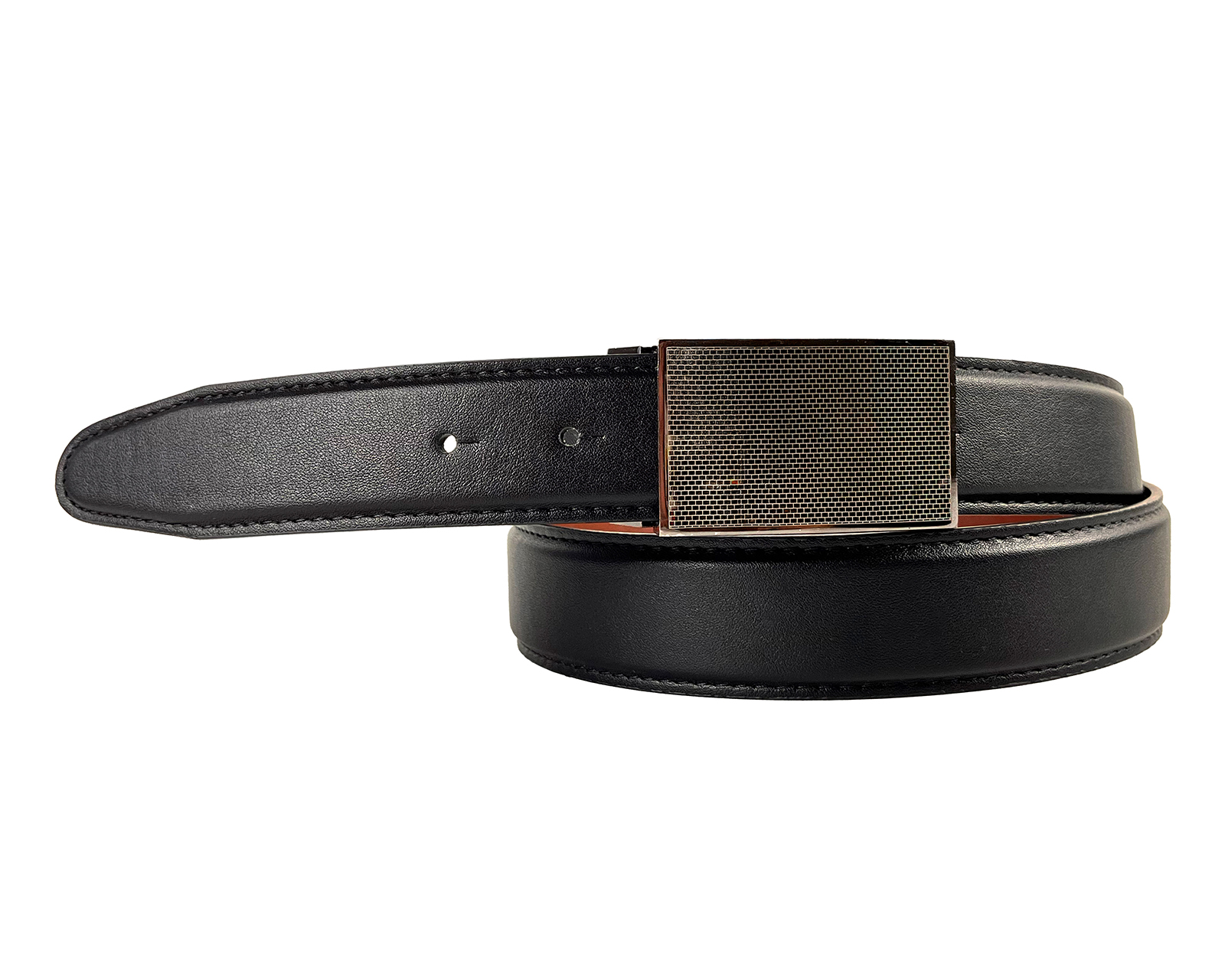 Foto 3 pulgar | Foto 2 | Cinturón de Piel para Hombre Michel Domit Negro