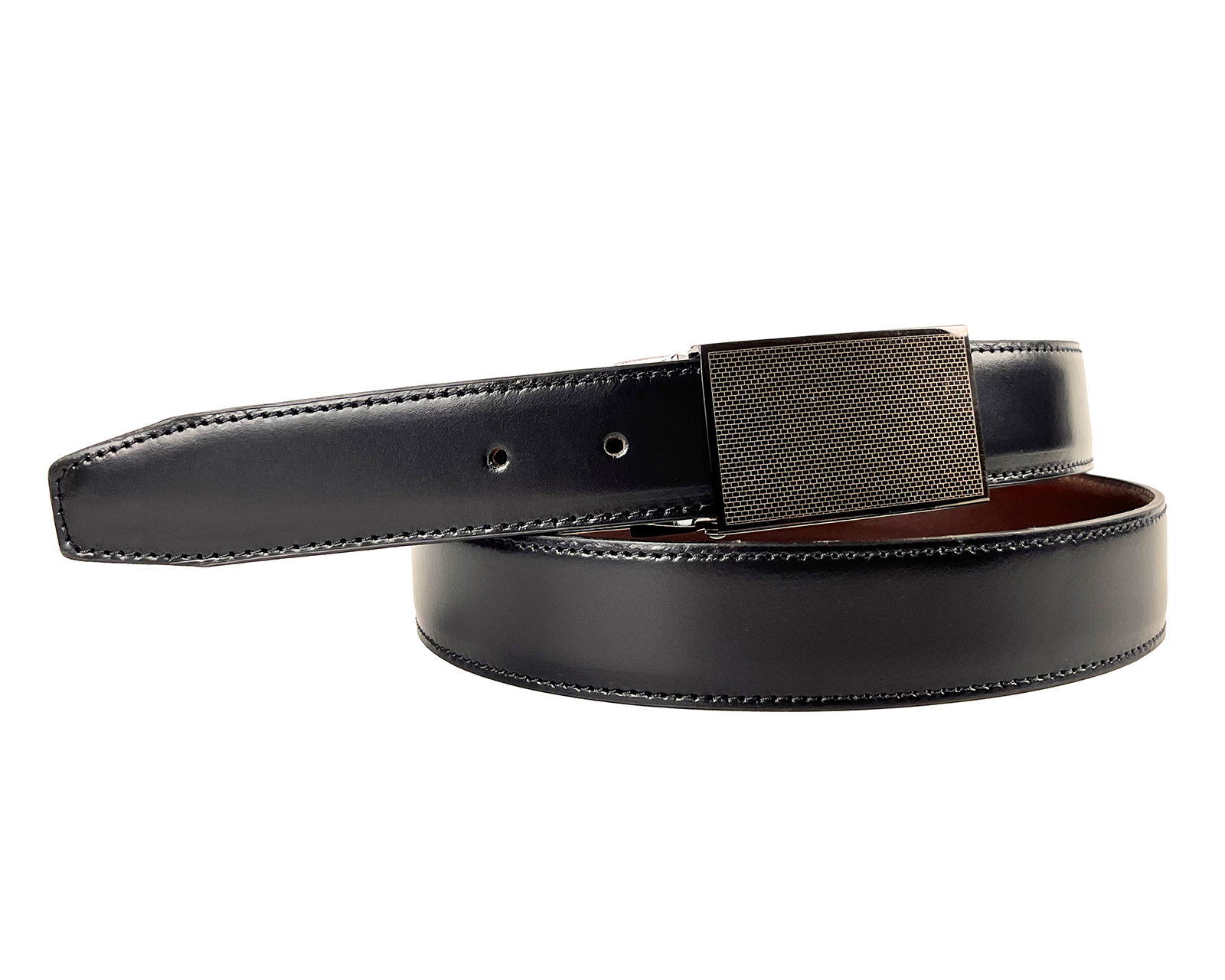 Foto 2 | Foto 2 | Cinturón de Piel para Hombre Michel Domit Negro