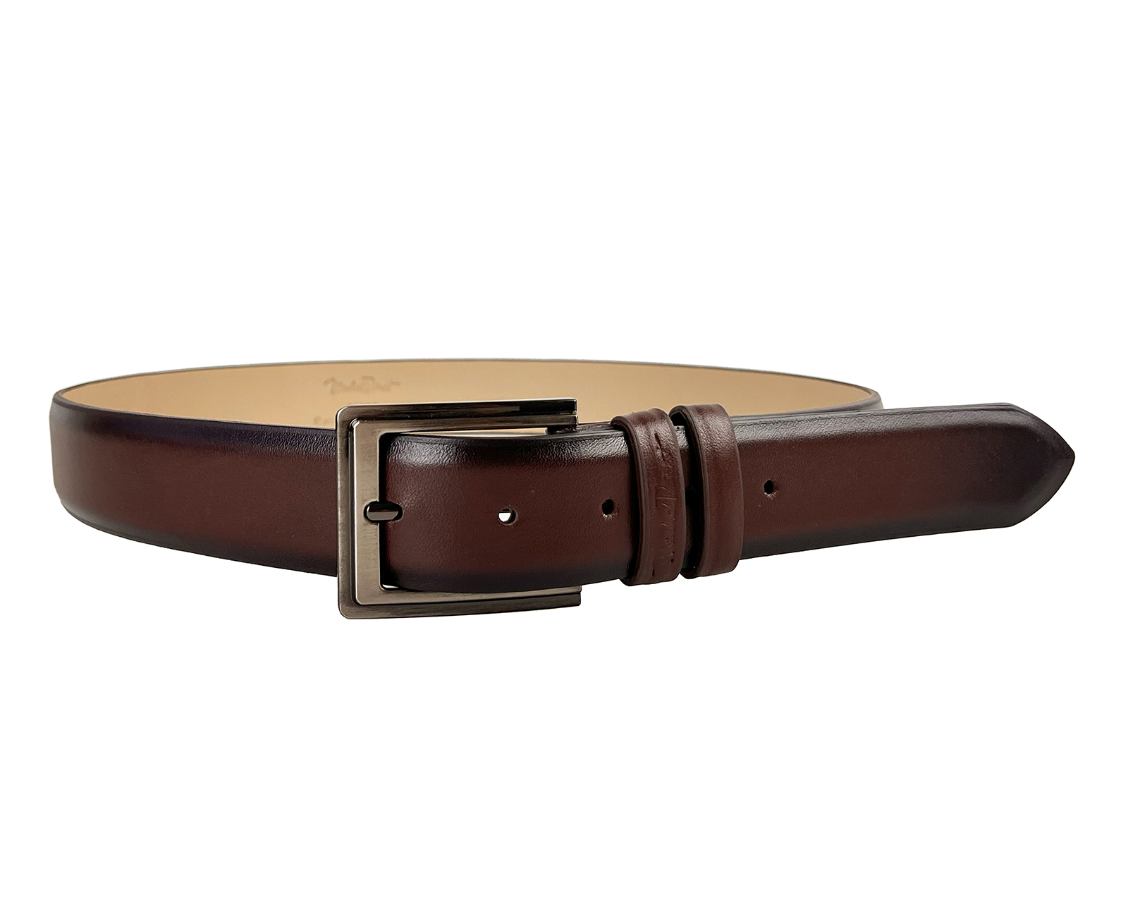 Cinturón de Piel para Hombre Michel Domit Café