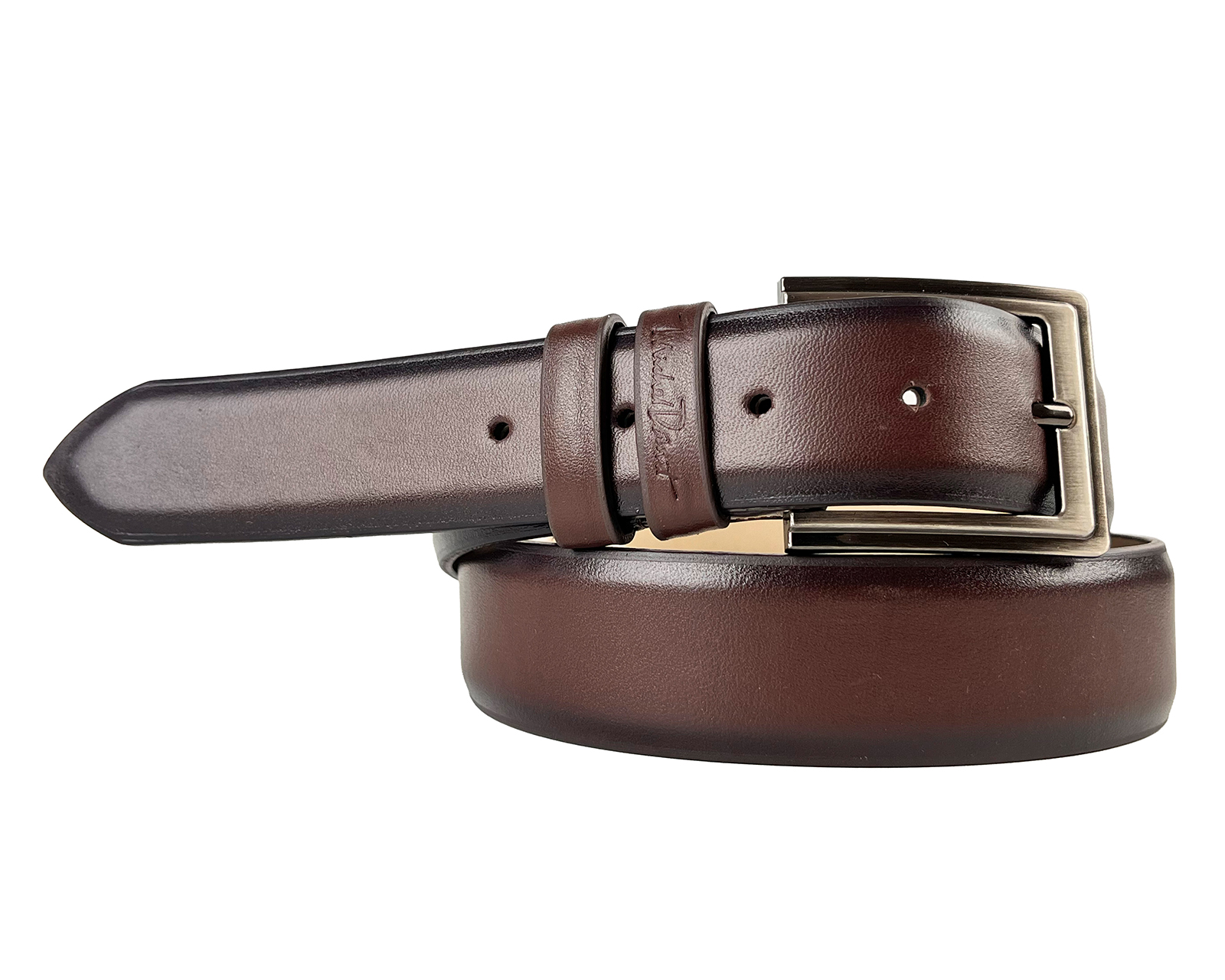 Foto 3 pulgar | Foto 2 | Cinturón de Piel para Hombre Michel Domit Café