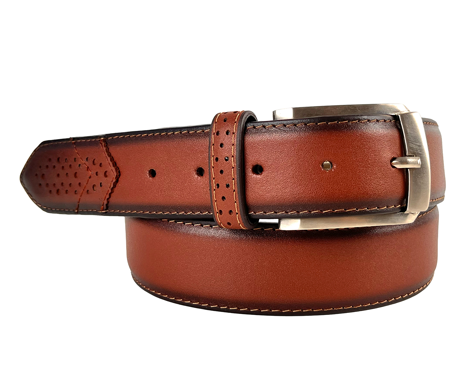 Foto 3 pulgar | Foto 2 | Cinturón de Piel para Hombre Michel Domit Café