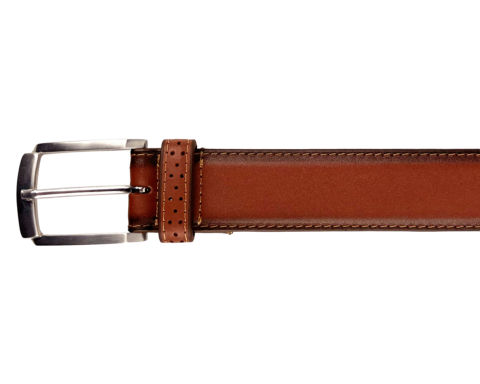 Foto 4 pulgar | Foto 3 | Cinturón de Piel para Hombre Michel Domit Café