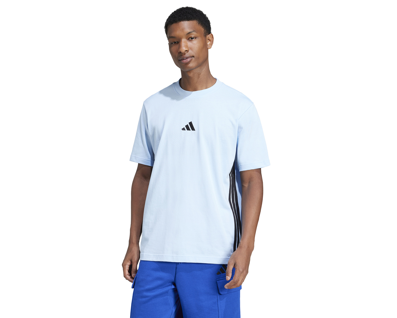 Foto 2 pulgar | Foto 1 | Playera Deportiva Adidas Essentials Three Stripes Single Jersey para Hombre