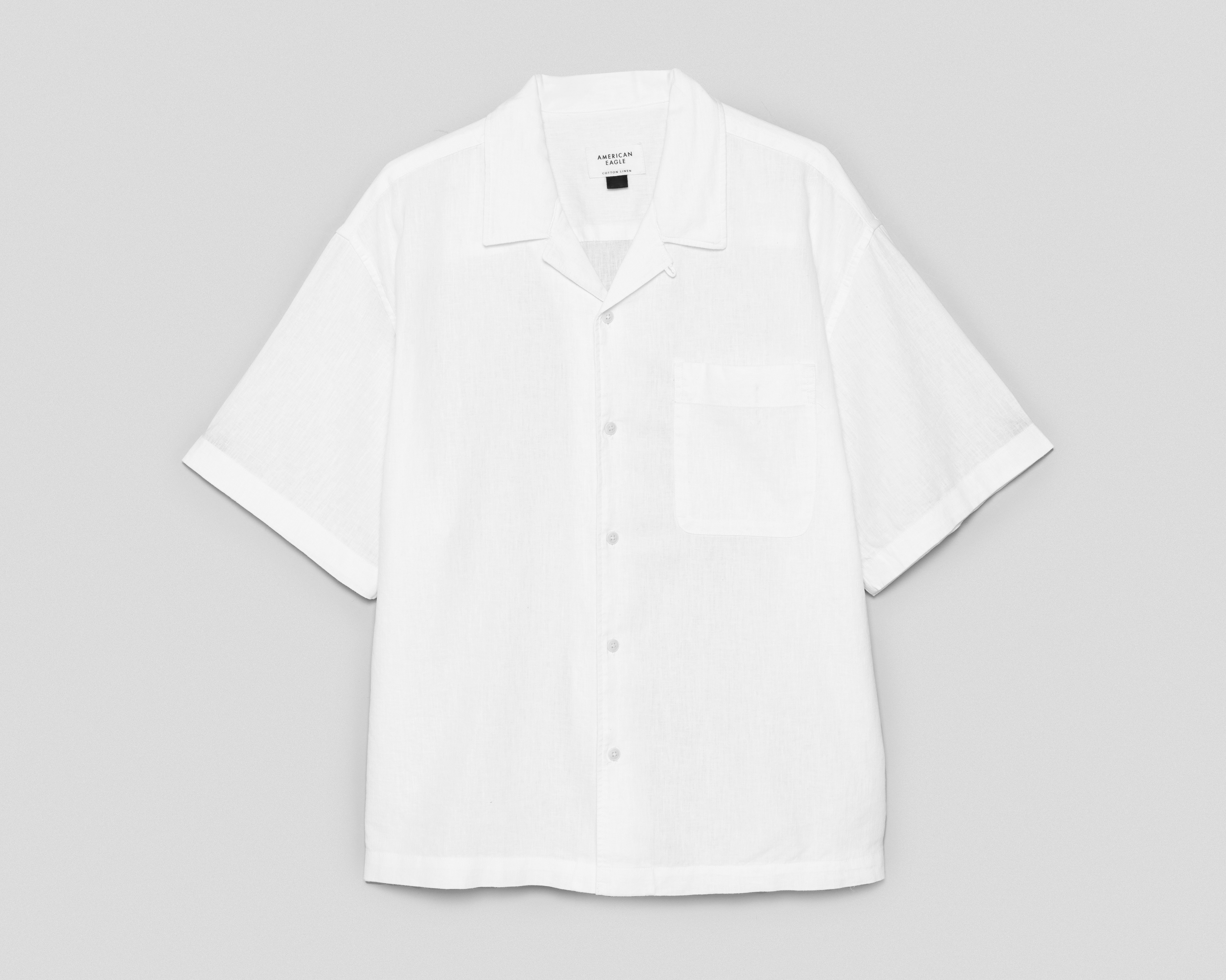 Camisa Casual American Eagle Regular Blanca para Hombre