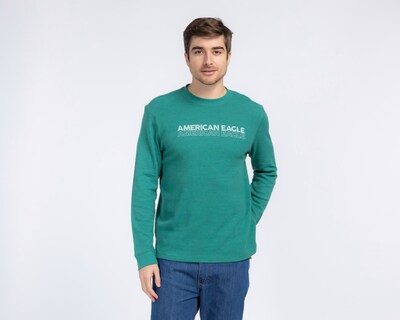 Foto 1 | Foto 1 | Playera de Cuello Redondo Verde American Eagle para Hombre