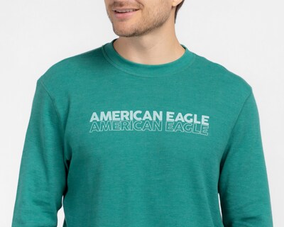 Foto 3 | Foto 3 | Playera de Cuello Redondo Verde American Eagle para Hombre