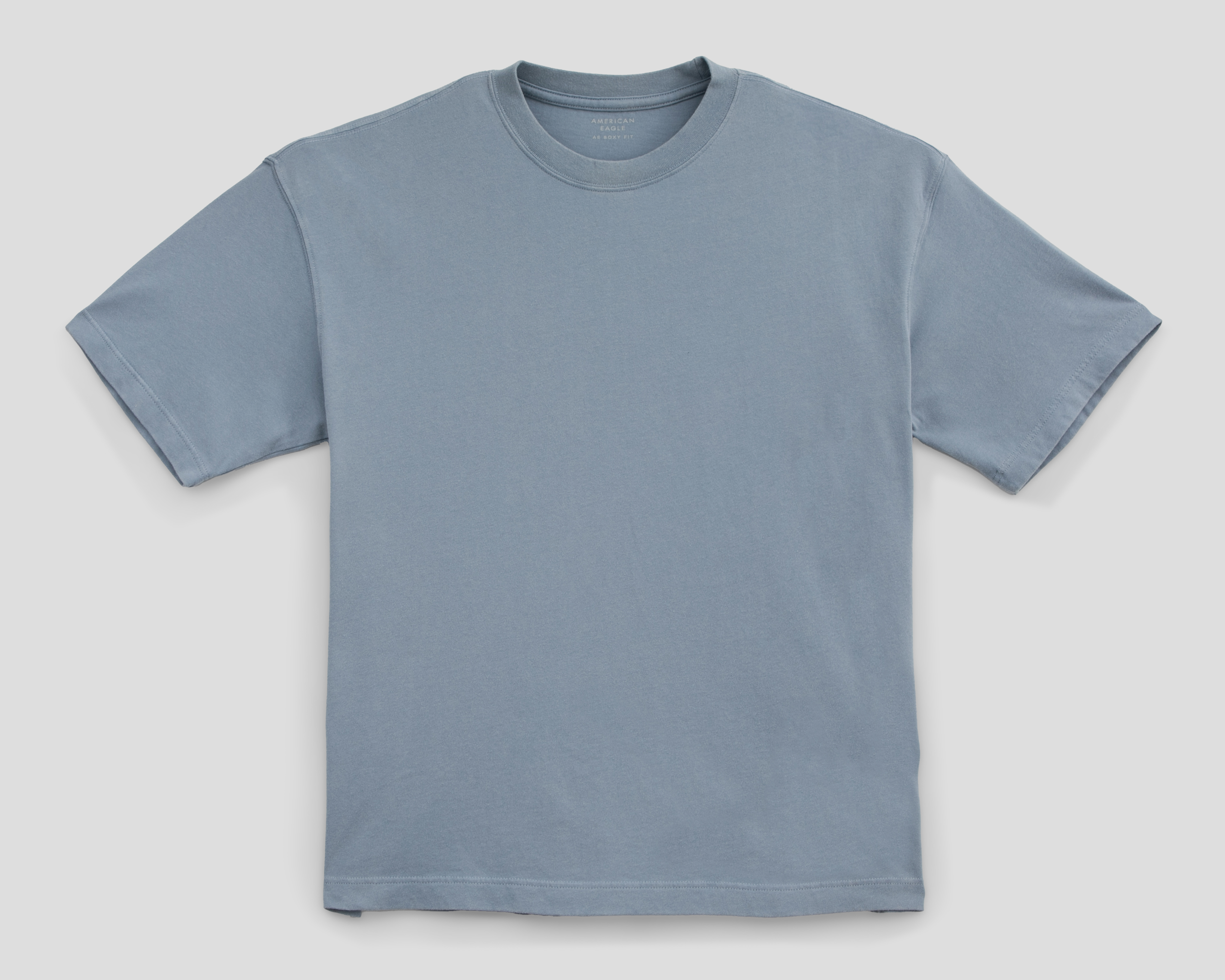 Foto 2 pulgar | Foto 1 | Playera de Cuello Redondo Azul American Eagle para Hombre