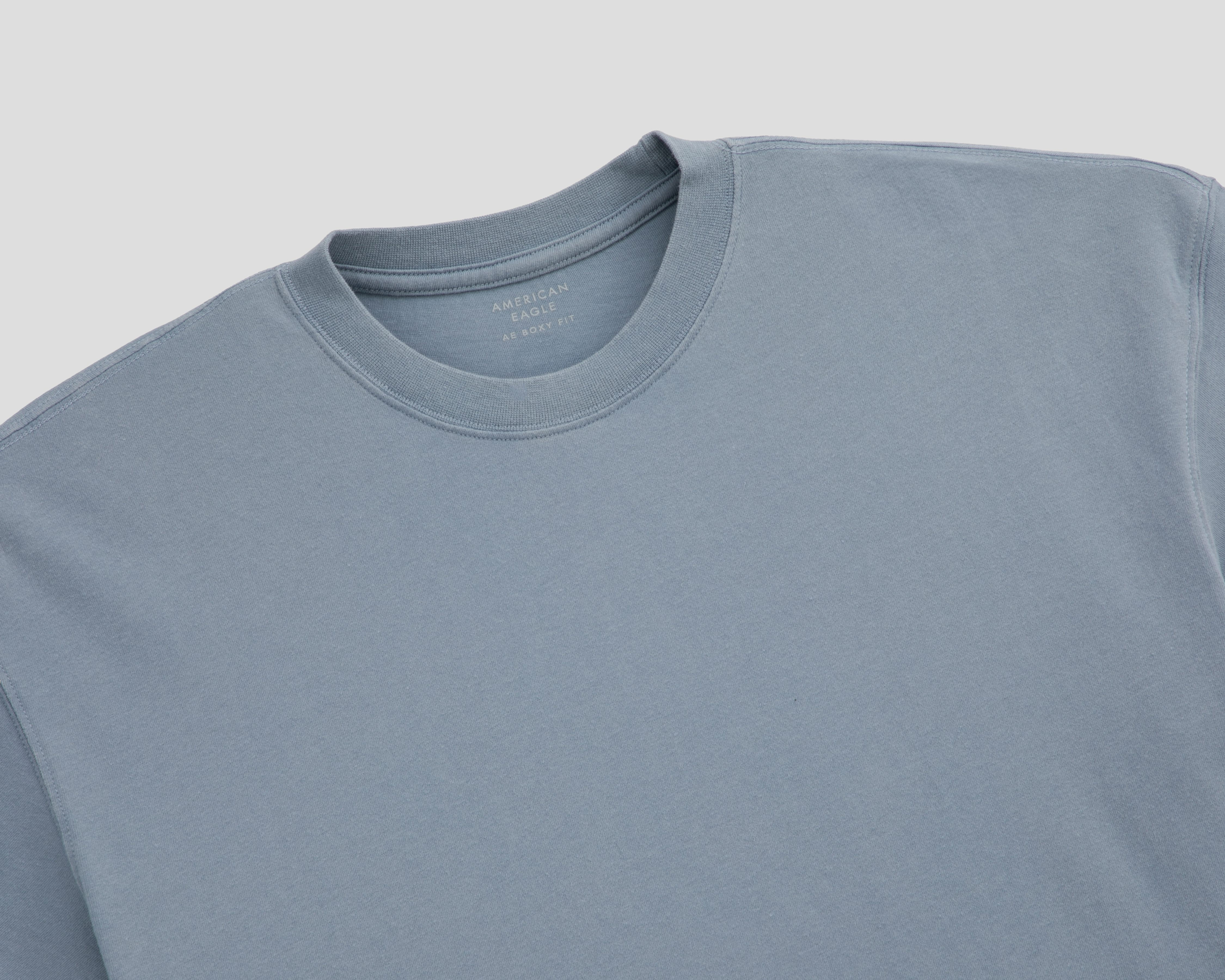 Foto 4 pulgar | Foto 3 | Playera de Cuello Redondo Azul American Eagle para Hombre