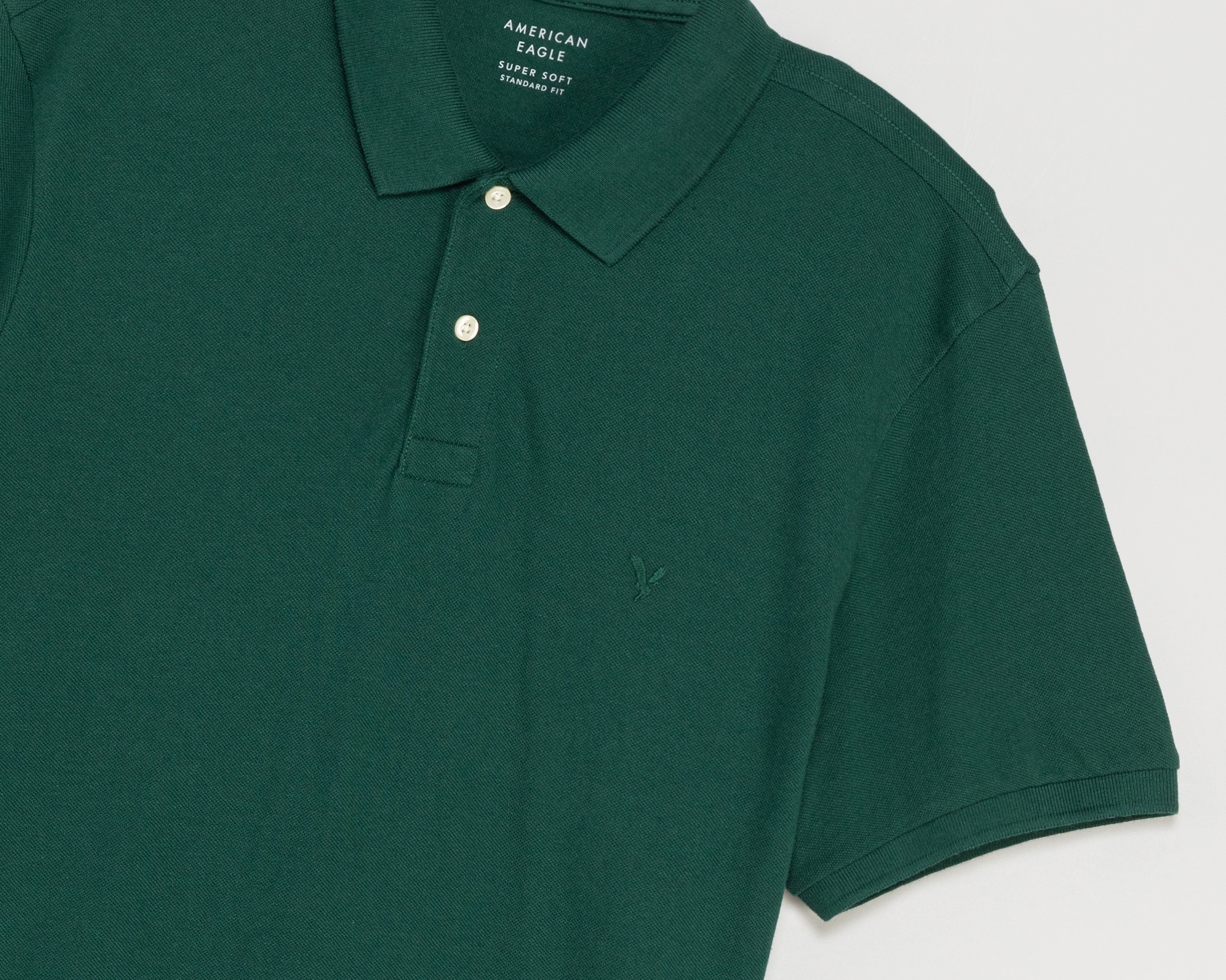 Foto 4 pulgar | Foto 3 | Playera Polo American Eagle Verde para Hombre