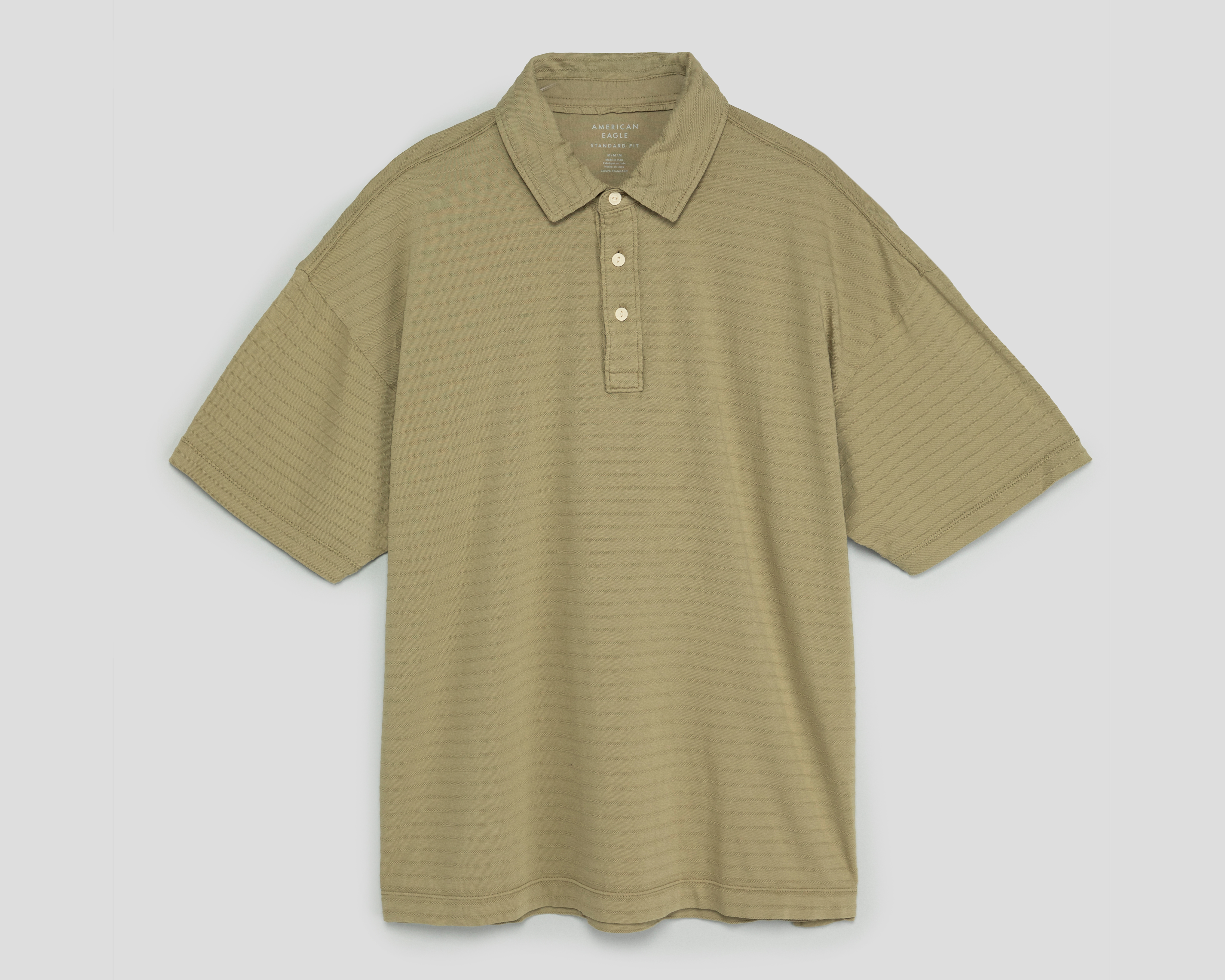 Foto 2 pulgar | Foto 1 | Playera Polo American Eagle Verde para Hombre