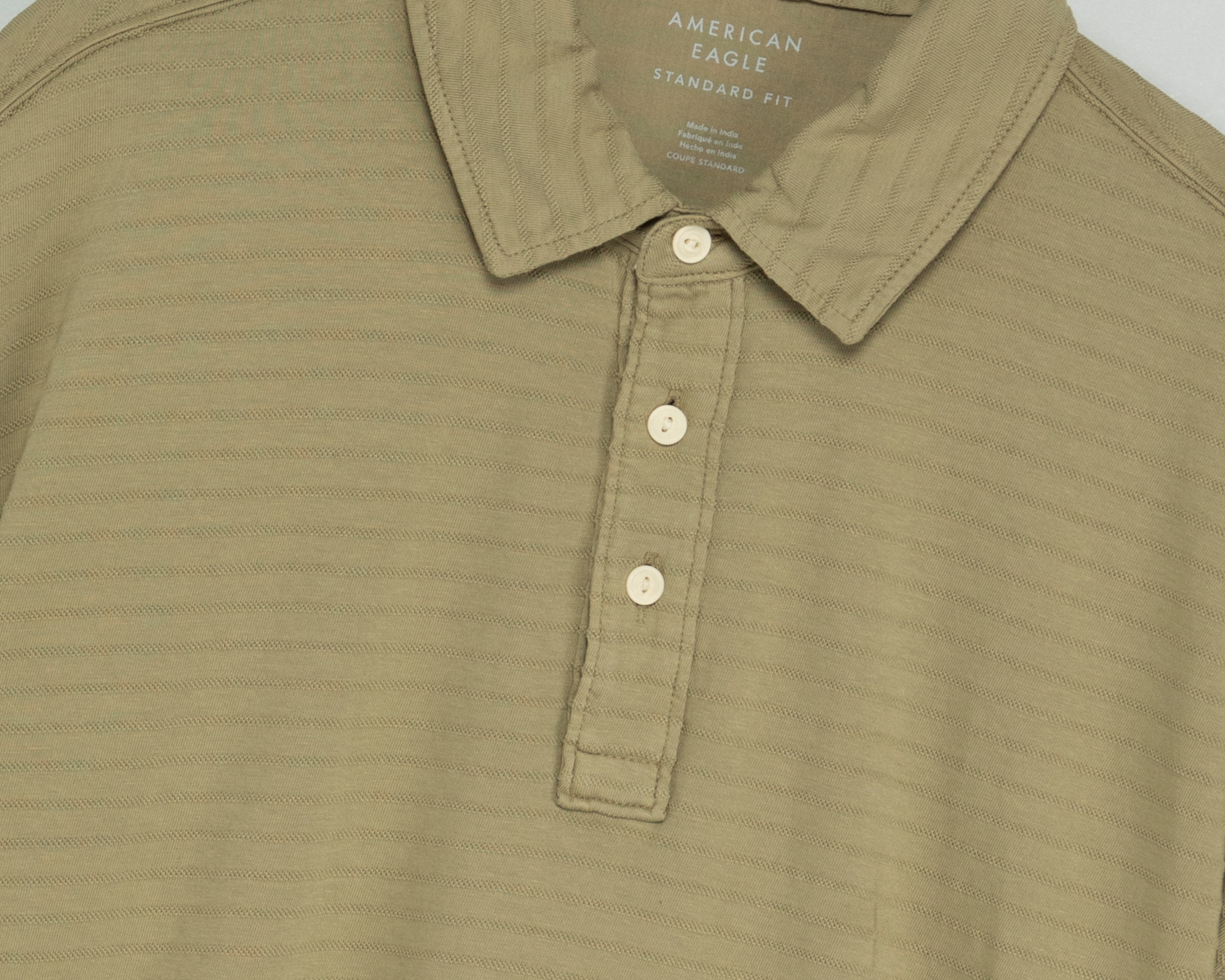 Foto 4 pulgar | Foto 3 | Playera Polo American Eagle Verde para Hombre
