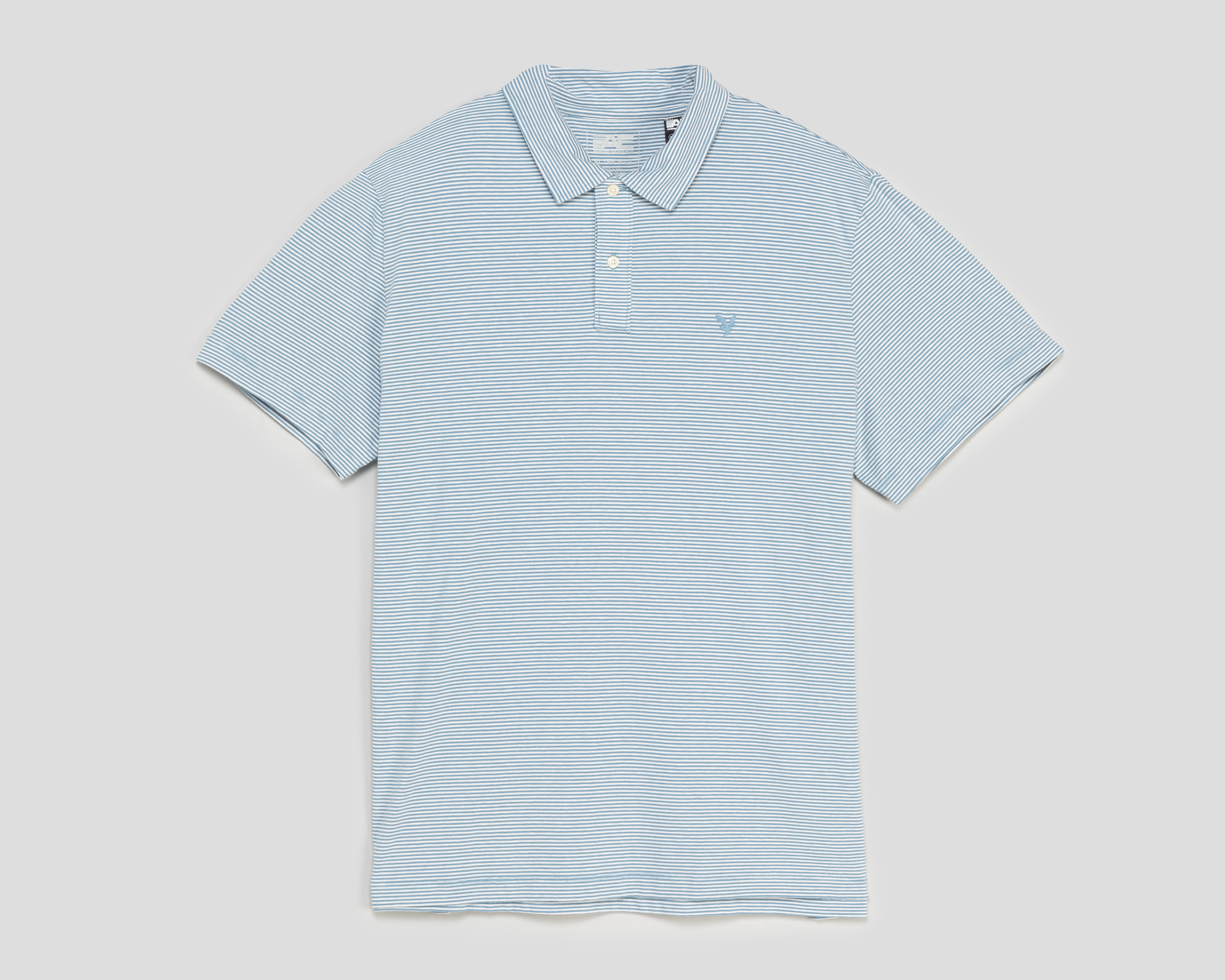 Foto 2 pulgar | Foto 1 | Playera Polo American Eagle Azul para Hombre