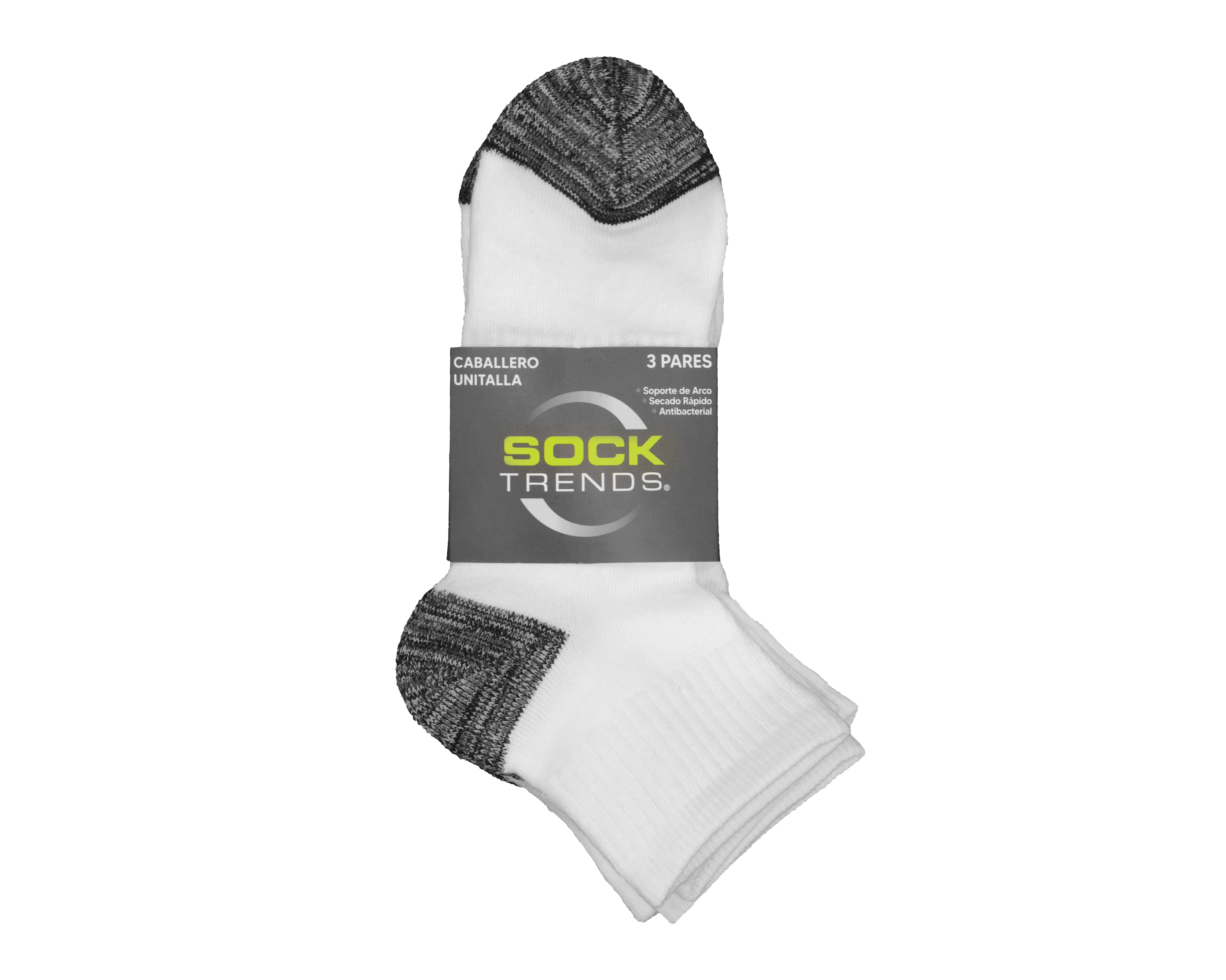 Foto 4 pulgar | Foto 3 | Calcetas Deportivas Sock Trends para Hombre 3 Pares