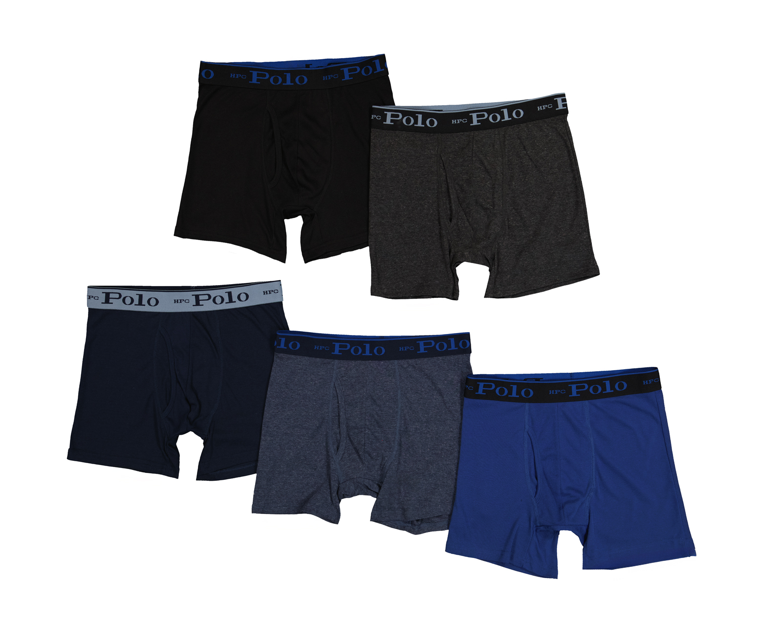Bóxer Largo HPC Polo para Hombre 5 Piezas
