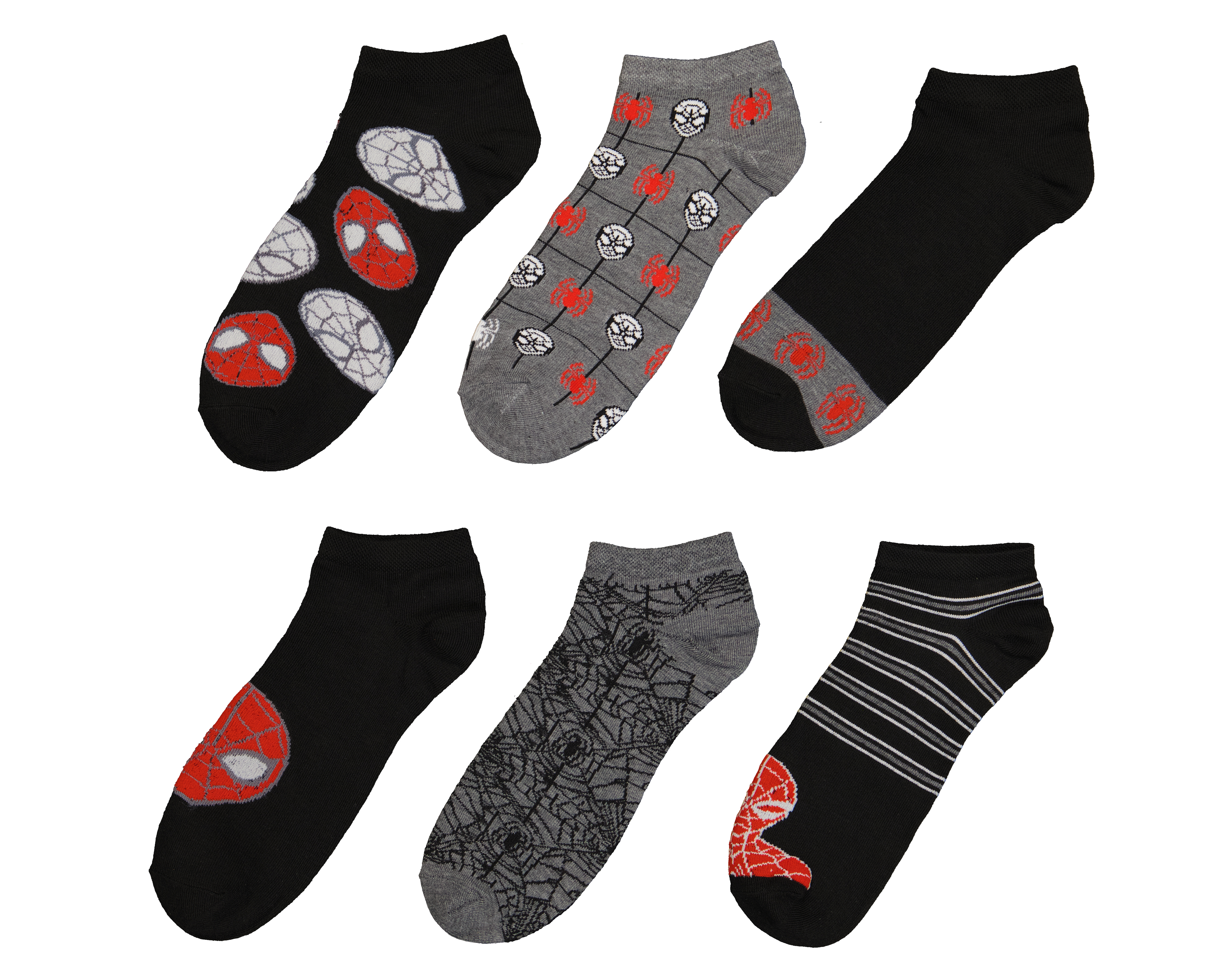 Foto 2 pulgar | Foto 1 | Calcetas Marvel Spider-Man para Hombre 6 Pares