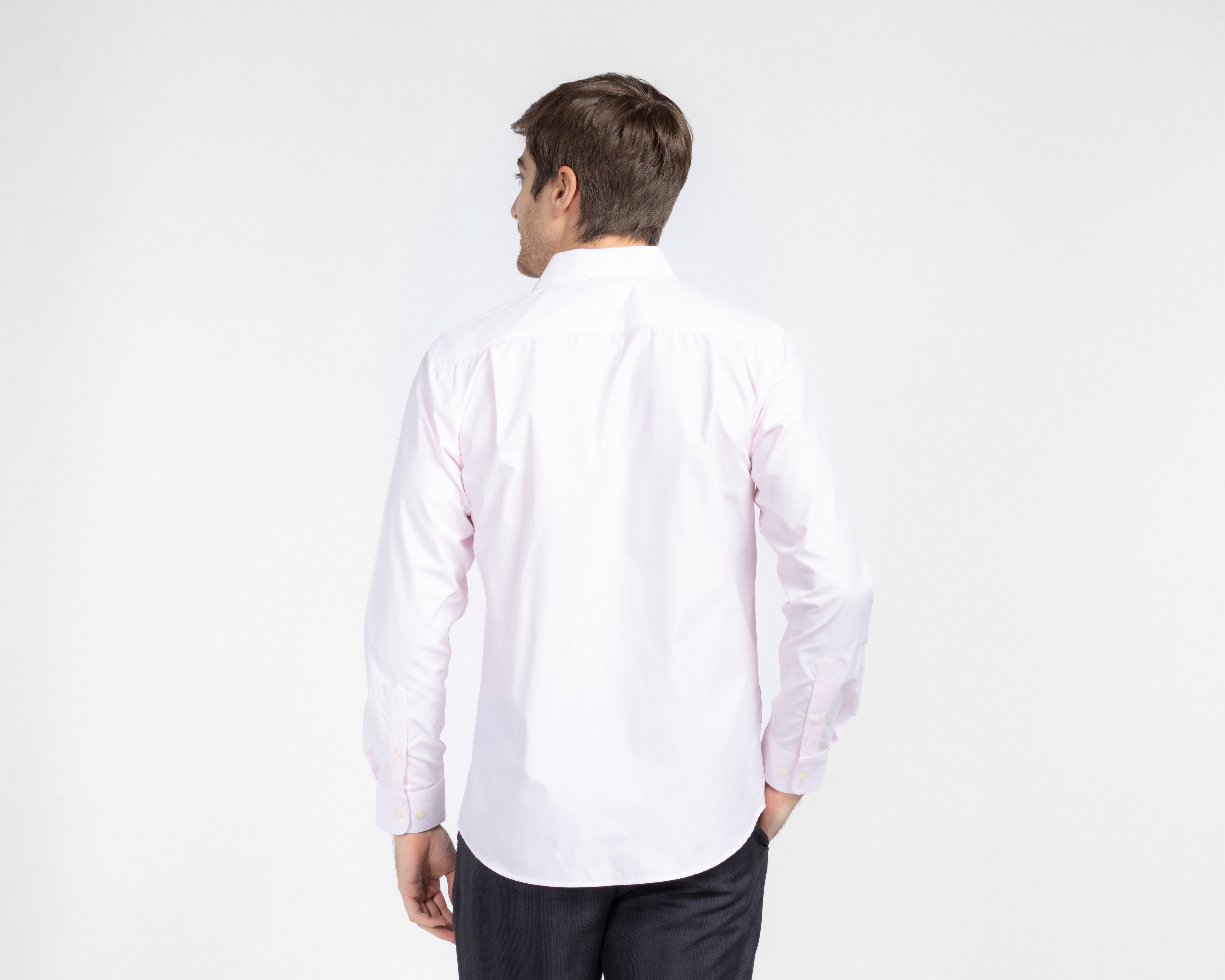 Foto 2 | Foto 2 | Camisa de Vestir Wall Street Manga Larga Cuello Americano para Hombre