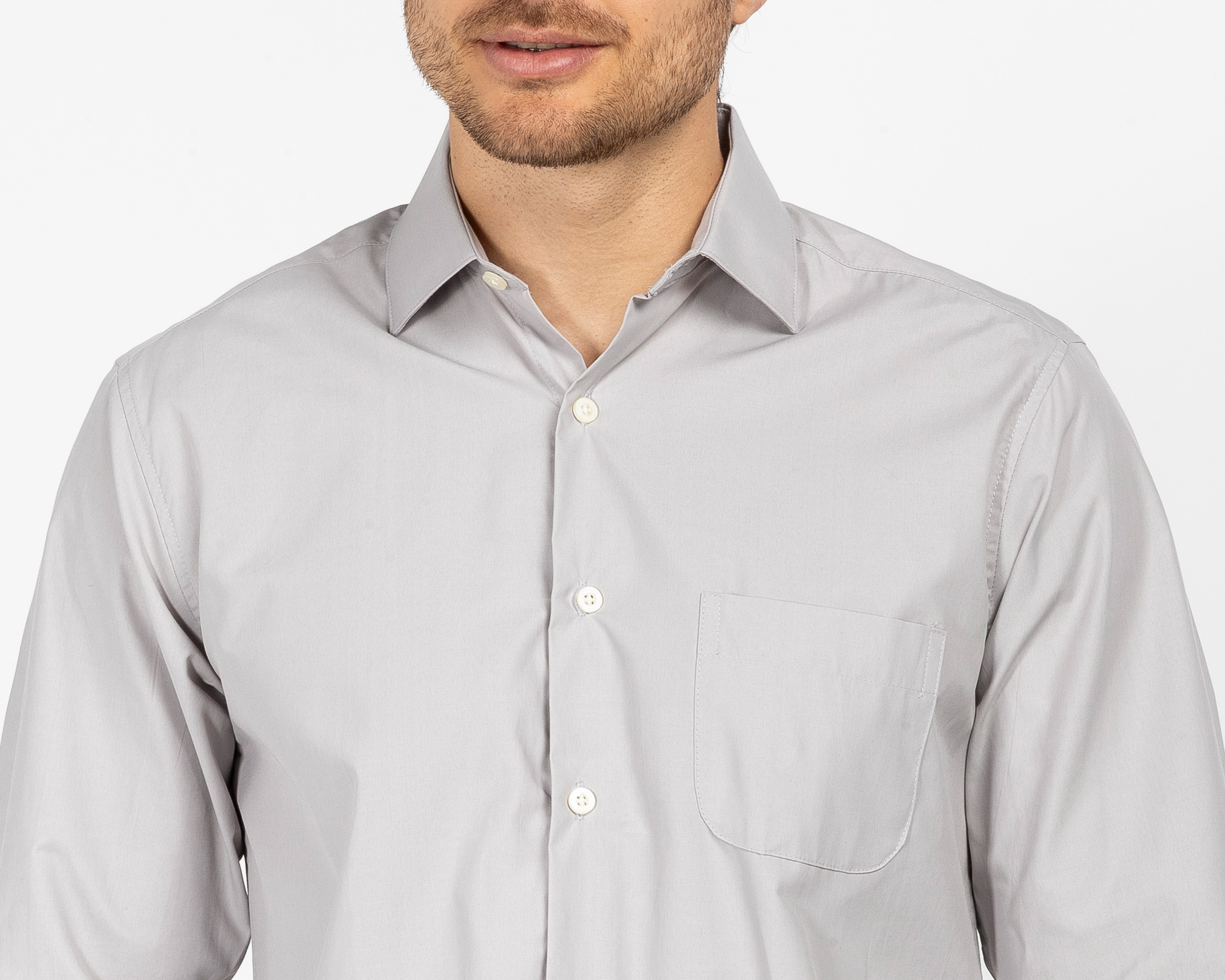 Foto 4 pulgar | Foto 3 | Camisa de Vestir Wall Street Manga Larga Cuello Americano para Hombre