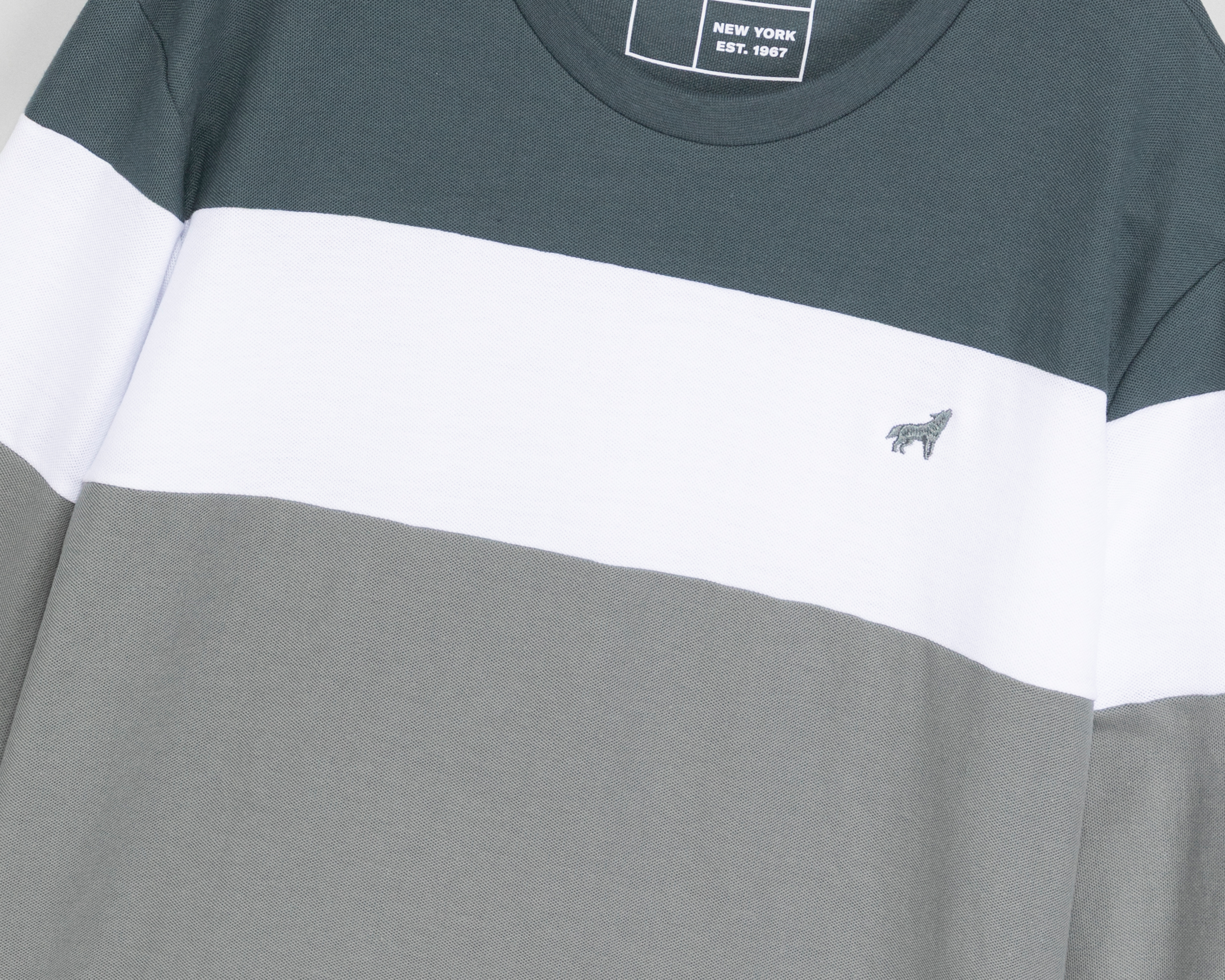 Foto 4 pulgar | Foto 3 | Playera Manga Larga Cuello Redondo Gris Refill para Hombre