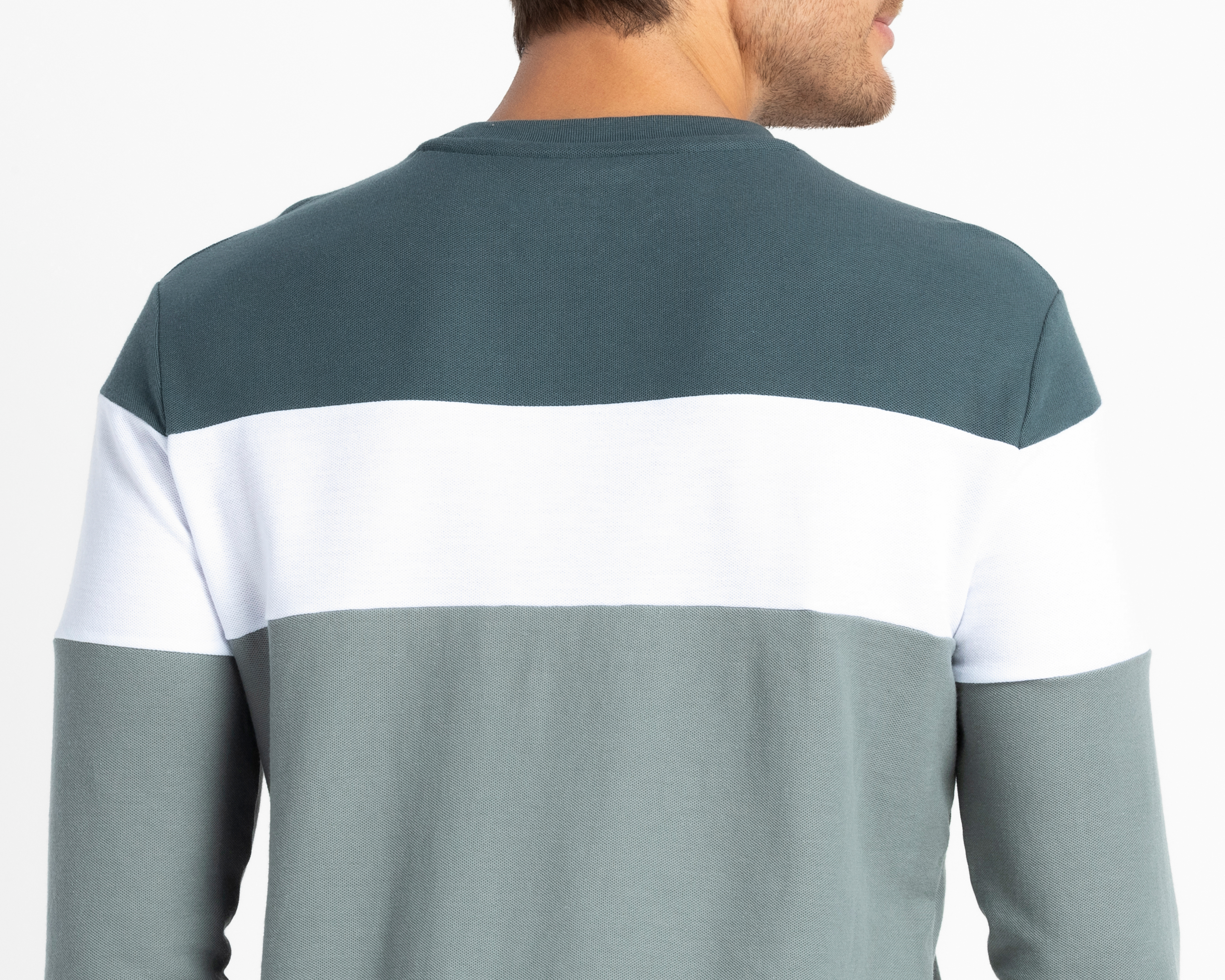 Foto 6 pulgar | Foto 5 | Playera Manga Larga Cuello Redondo Gris Refill para Hombre