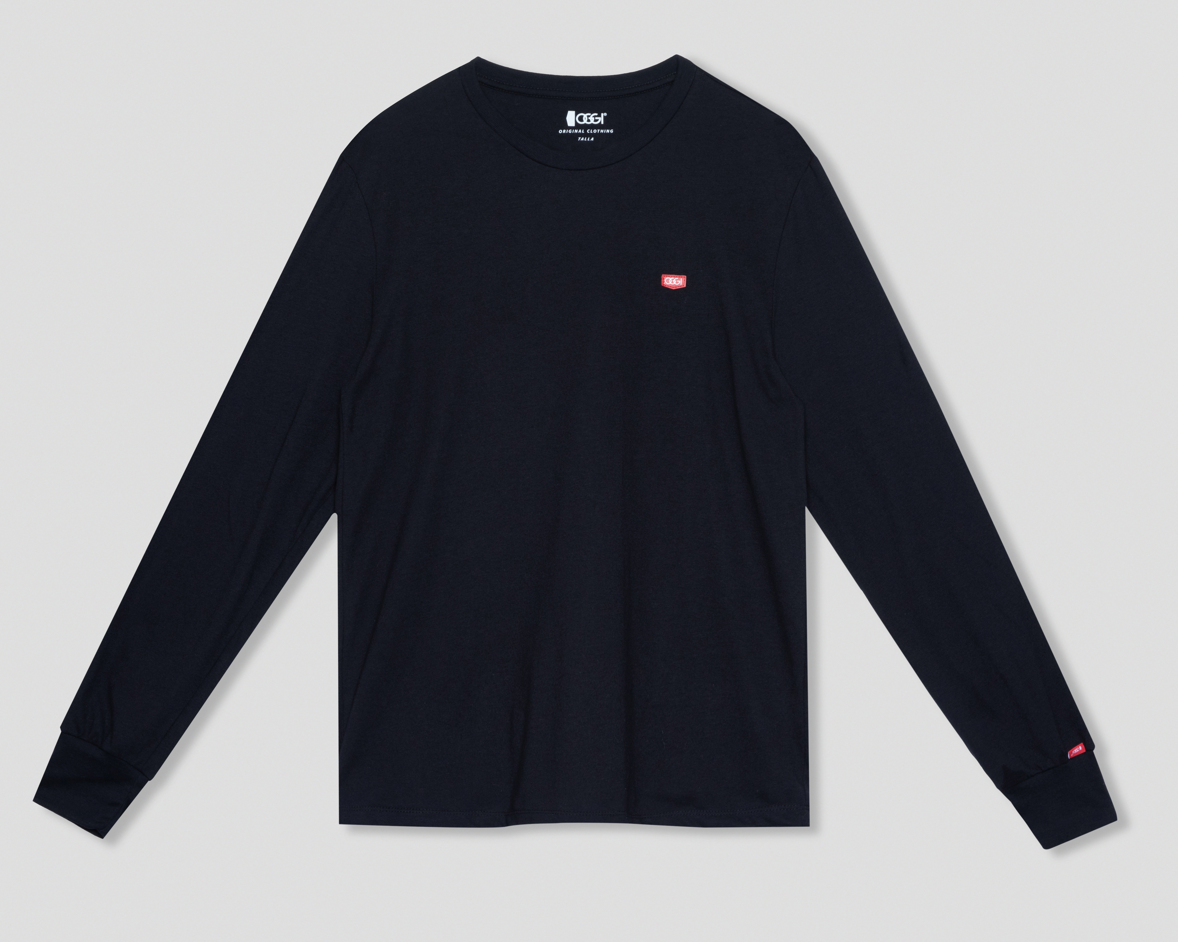 Playera de Cuello Redondo Negra Oggi para Hombre