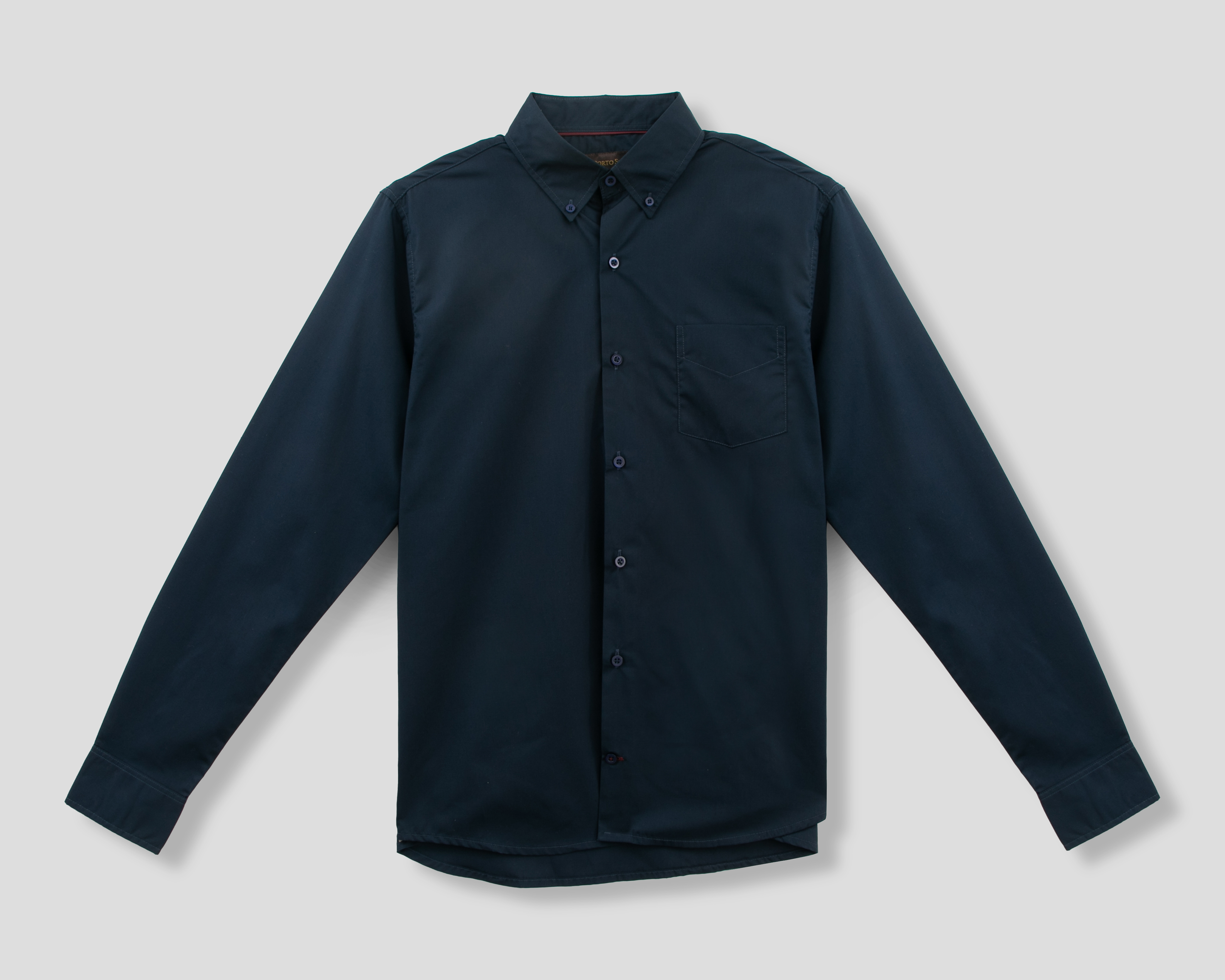 Camisa Casual Porto Sur Regular Fit Lisa para Hombre