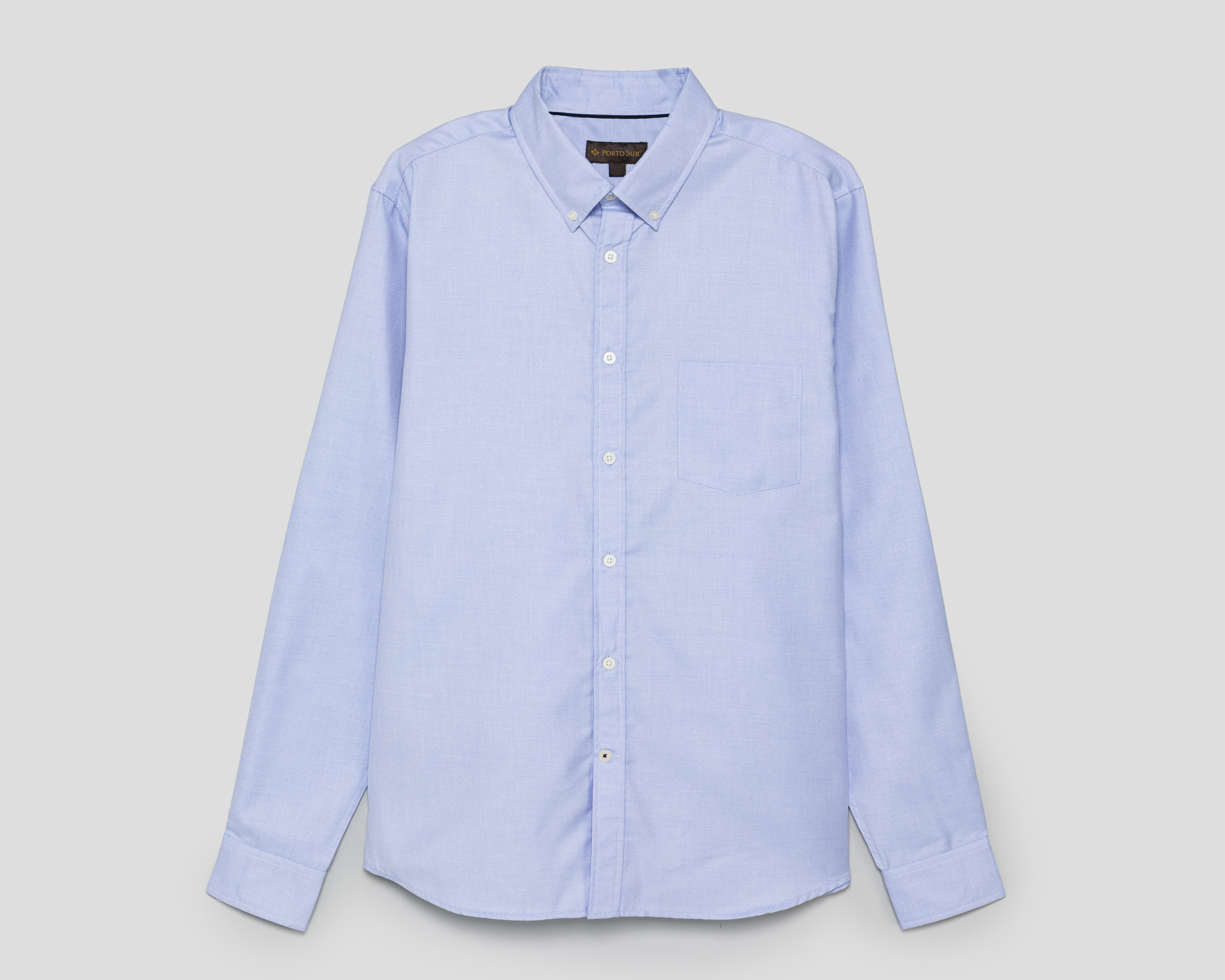 Camisa Casual Porto Sur Regular Lisa para Hombre