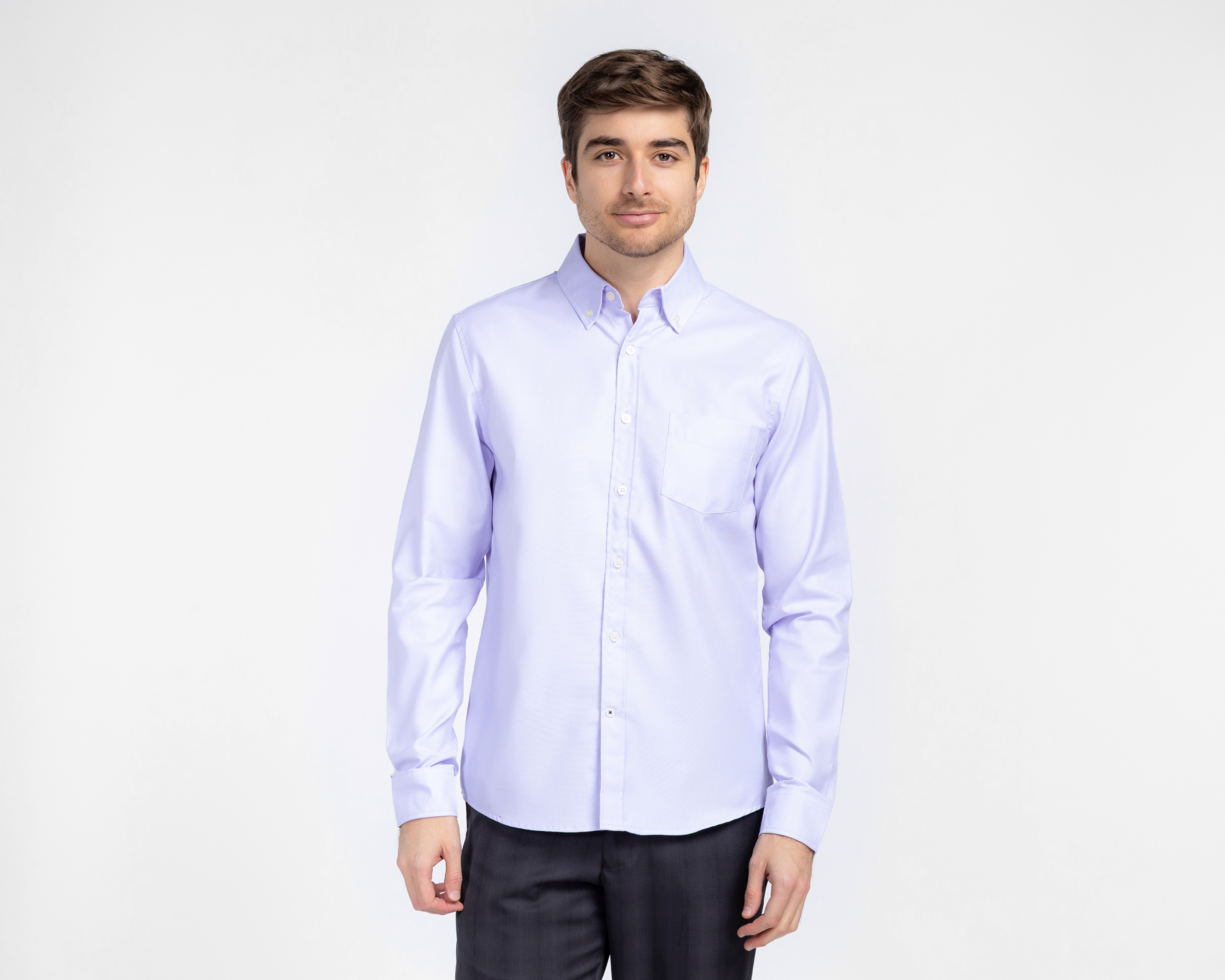 Foto 1 | Foto 1 | Camisa Casual Porto Sur Regular Lisa para Hombre