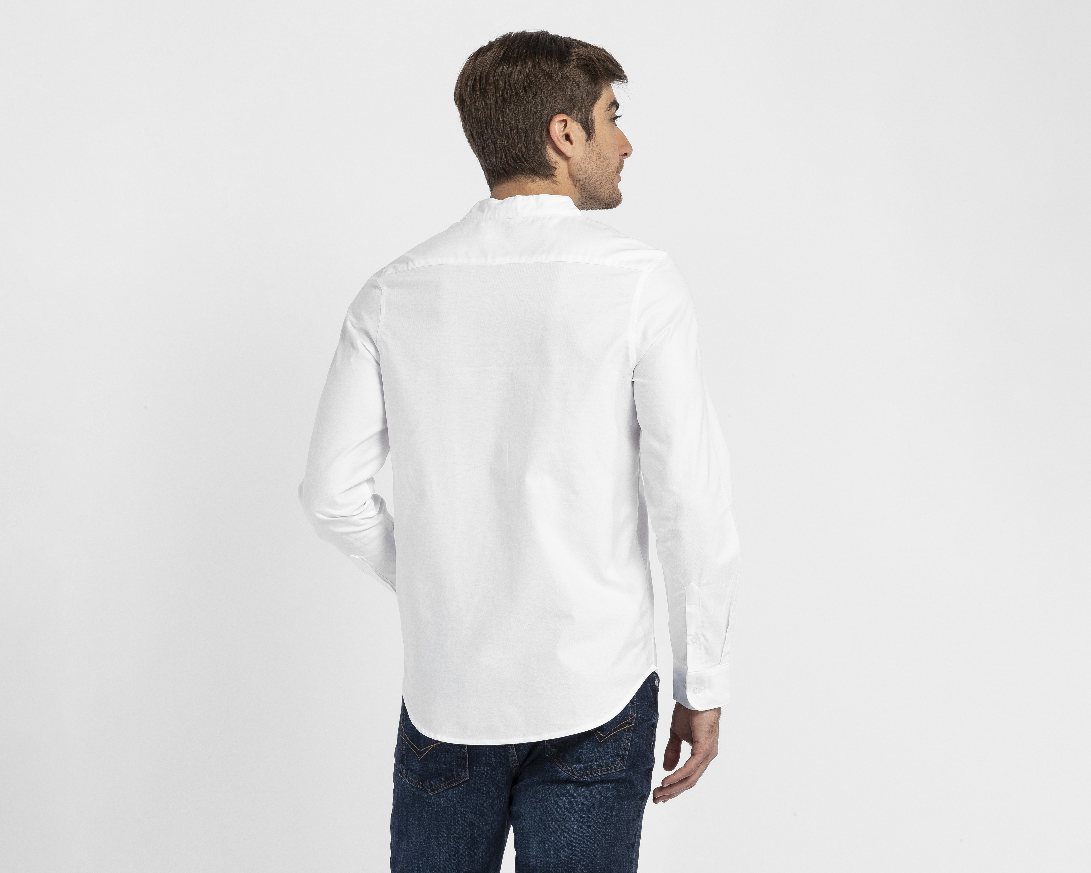 Foto 5 | Foto 5 | Camisa Casual de Algodón Refill Regular Blanca para Hombre