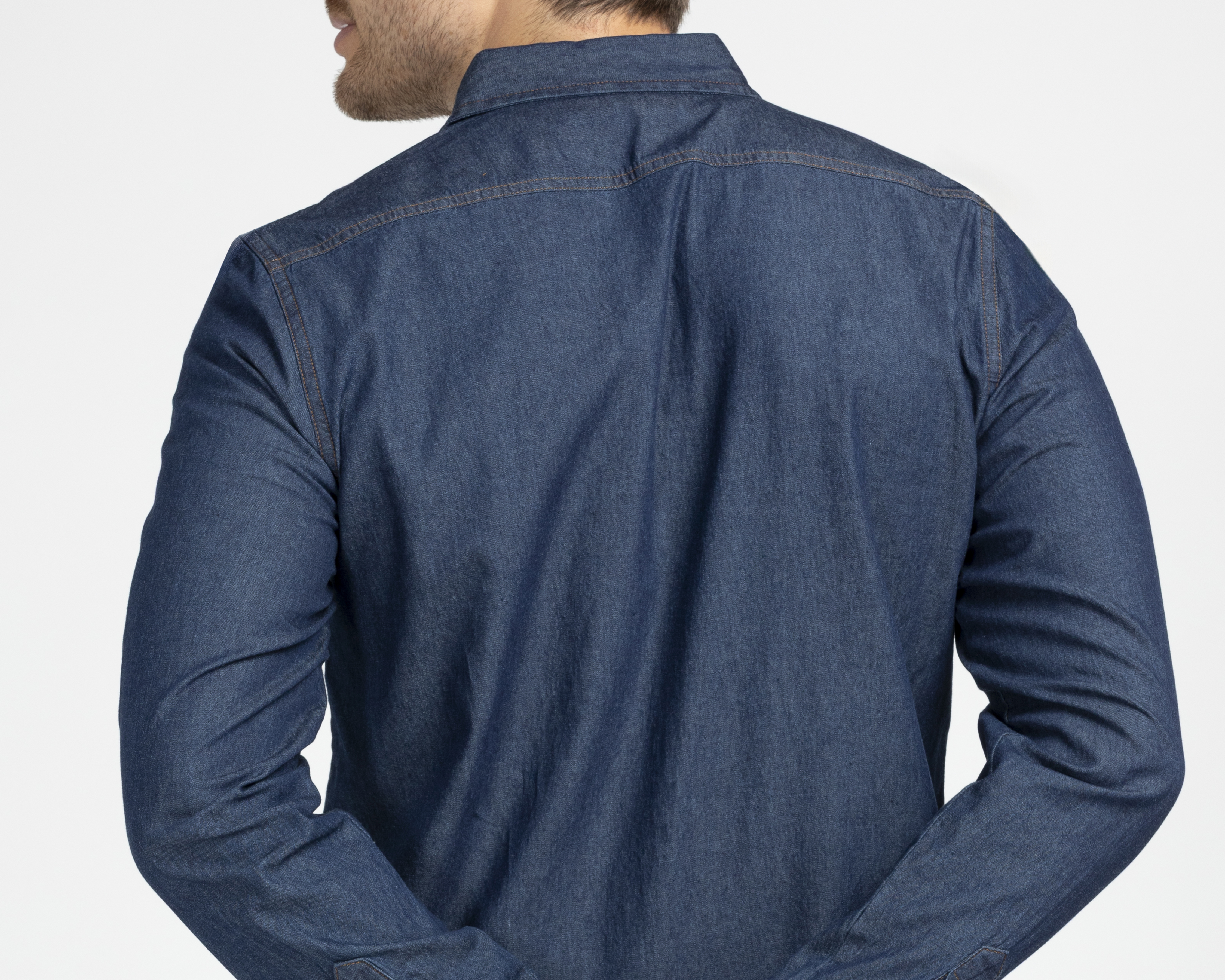 Foto 5 | Foto 5 | Camisa Casual de Algodón Refill Regular Azul para Hombre