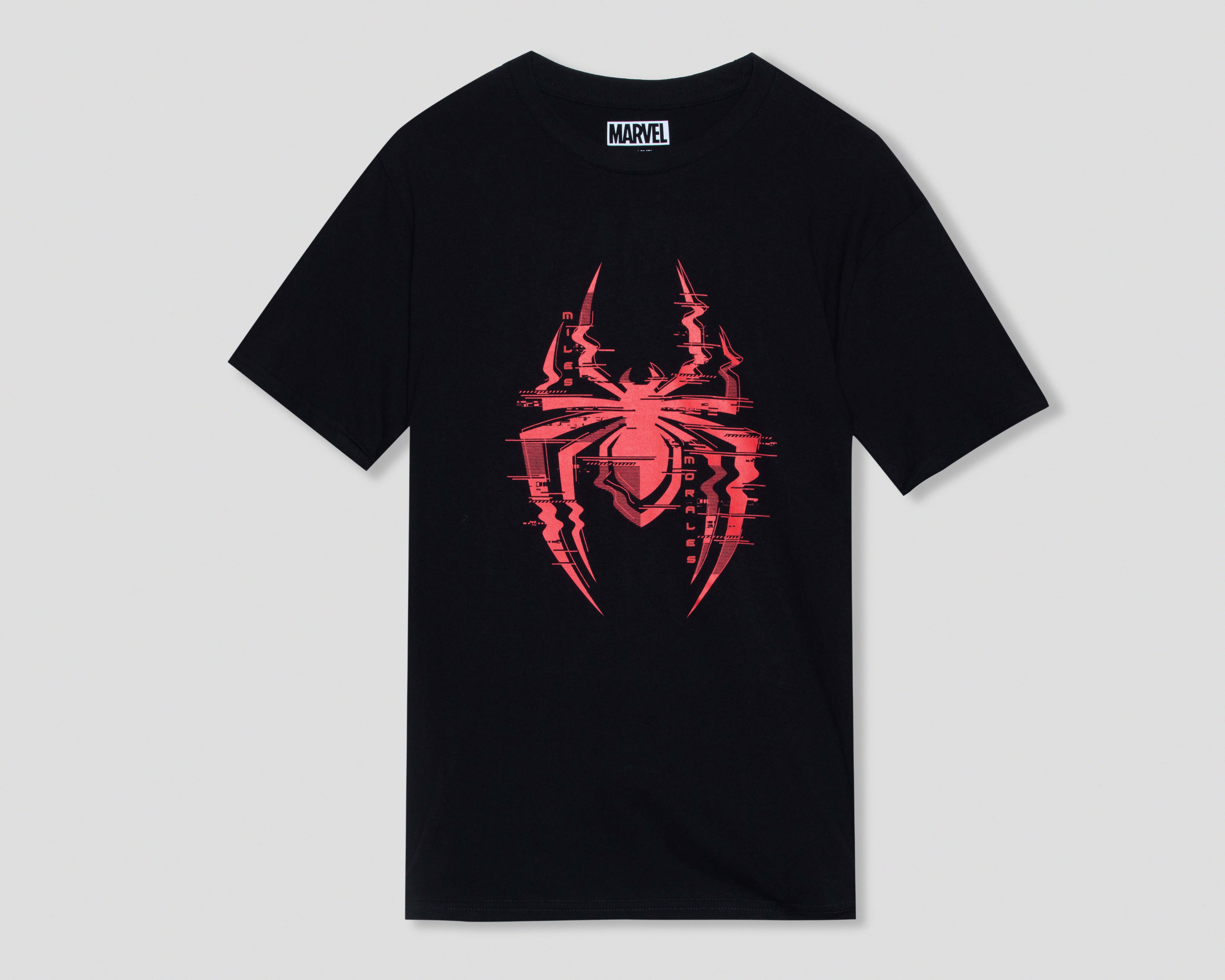 Foto 2 pulgar | Foto 1 | Playera Cuello Redondo Negra Marvel para Hombre