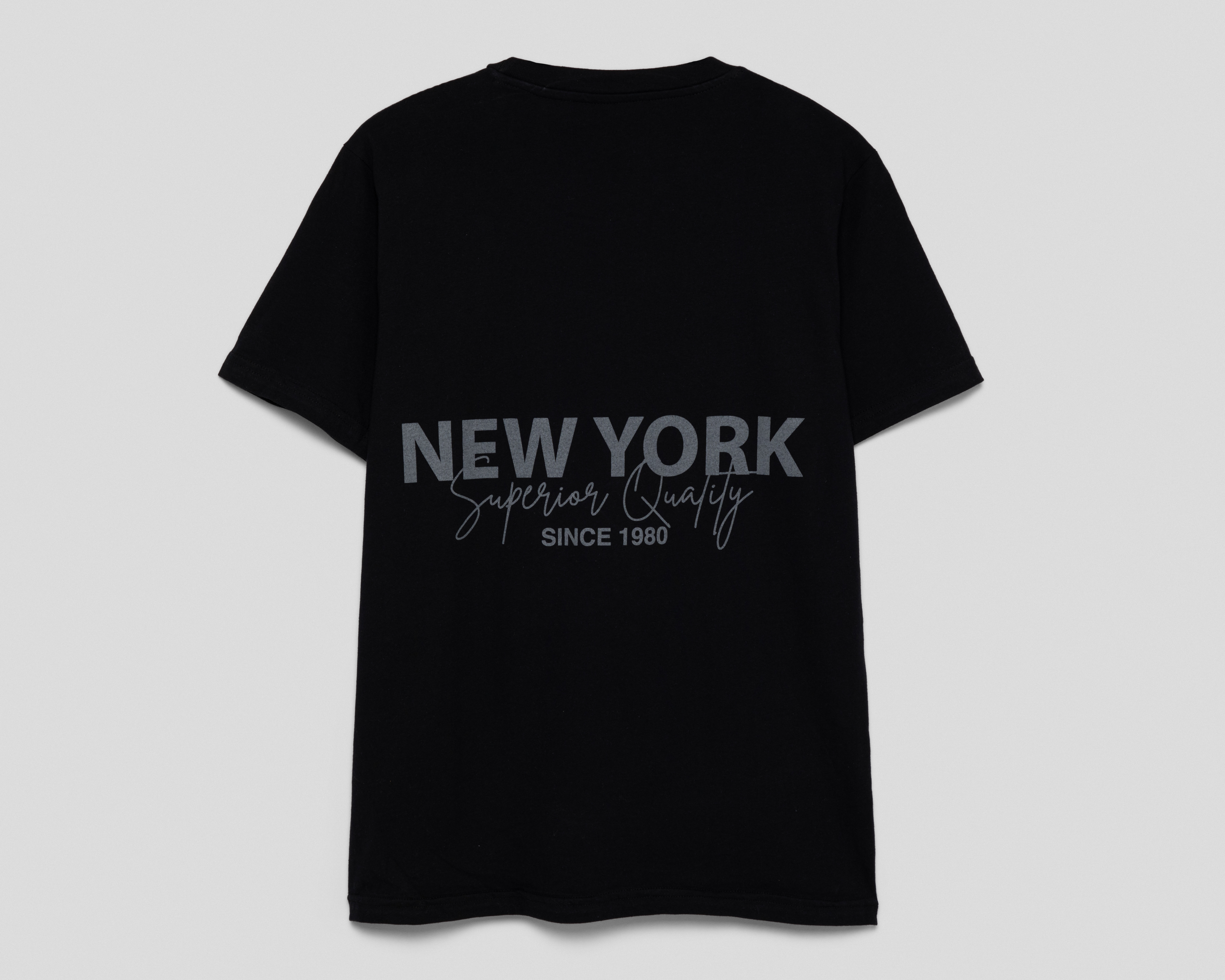 Foto 2 | Foto 2 | Playera de Cuello Redondo Negra Refill para Hombre