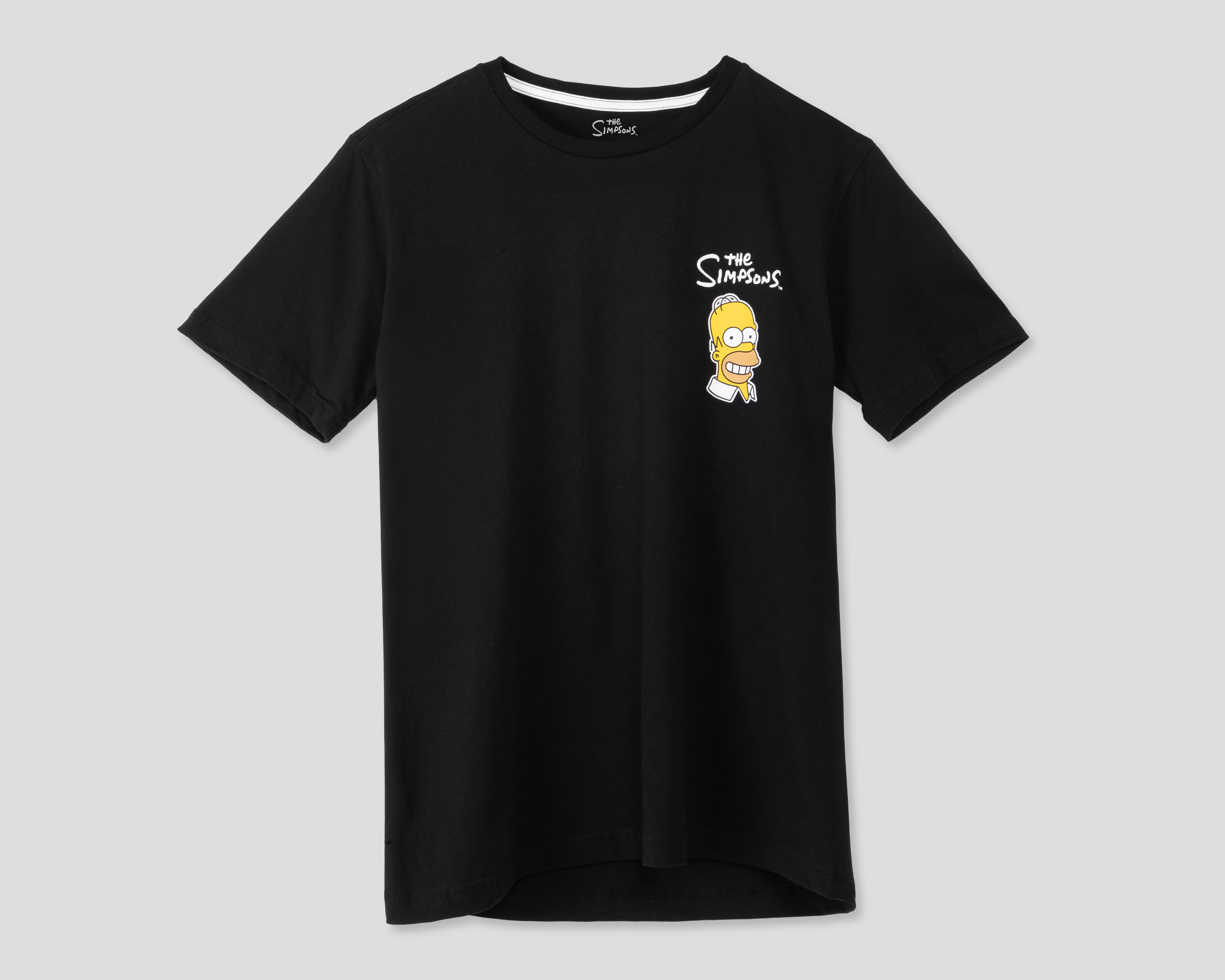 Foto 1 | Foto 1 | Playera de Cuello Redondo Negra The Simpsons para Hombre