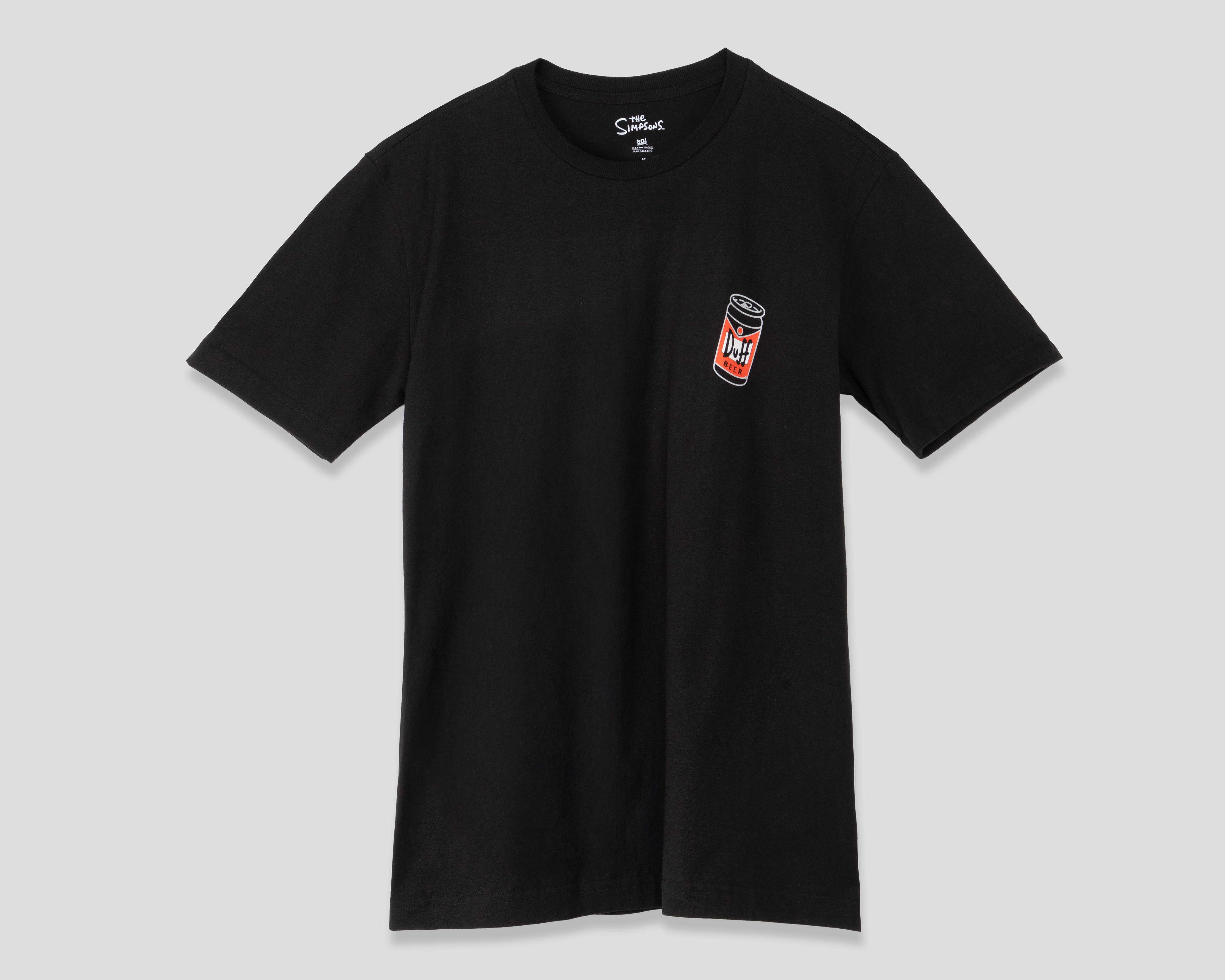 Playera de Cuello Redondo Negra The Simpsons para Hombre