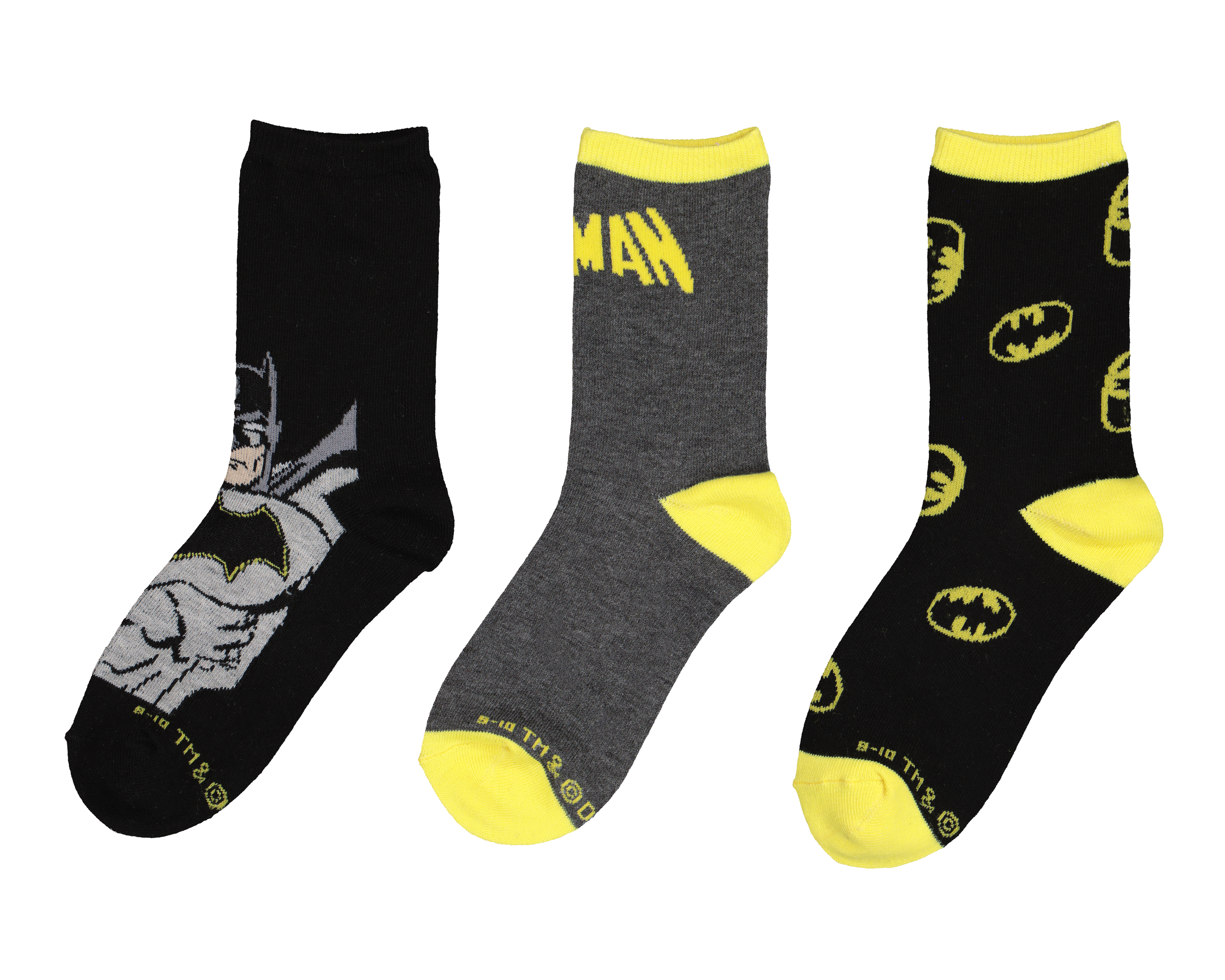 Foto 2 pulgar | Foto 1 | Calcetas Largas Batman para Niño 3 Pares