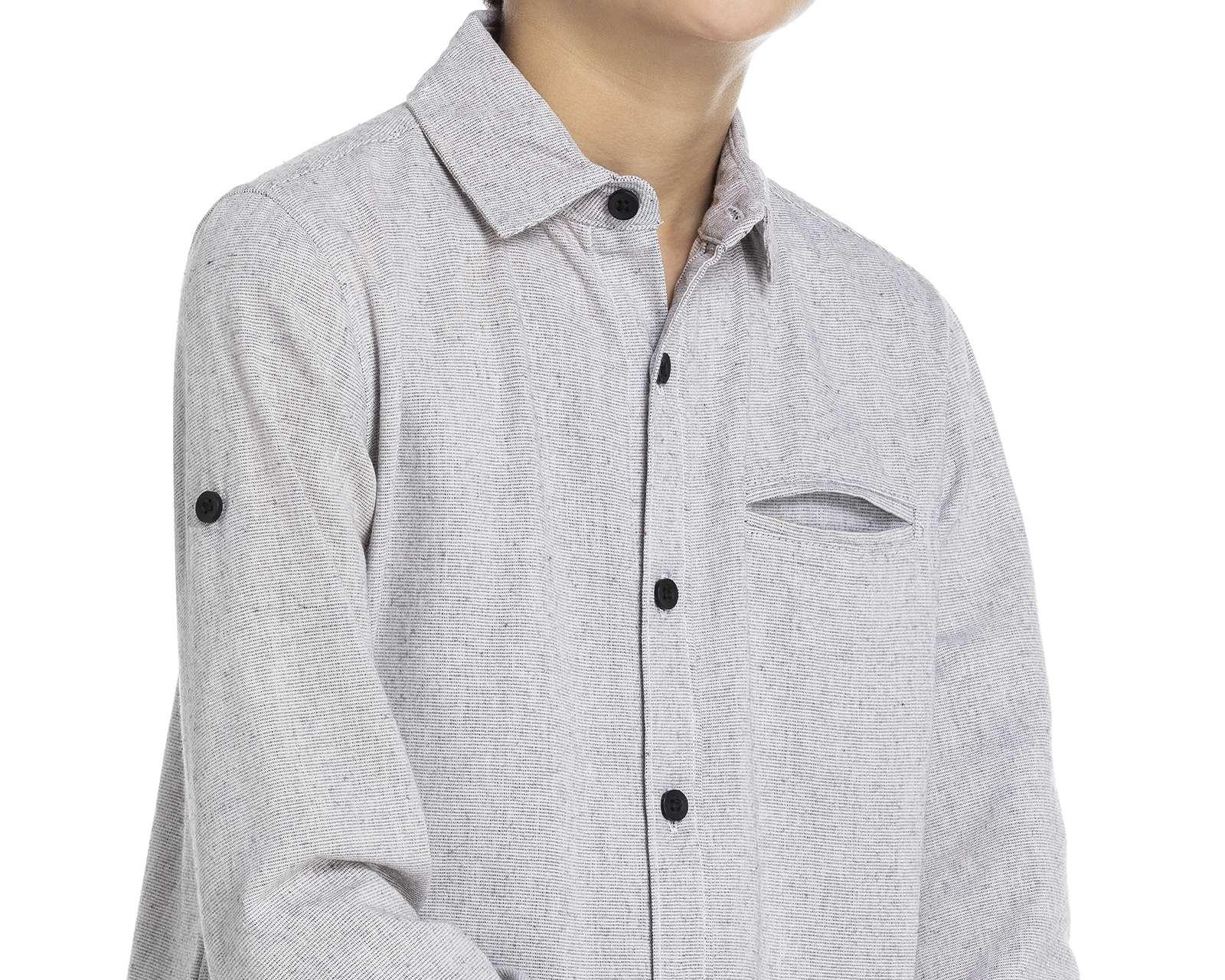 Foto 4 pulgar | Foto 3 | Camisa Gris marca Refill Kids para Niño